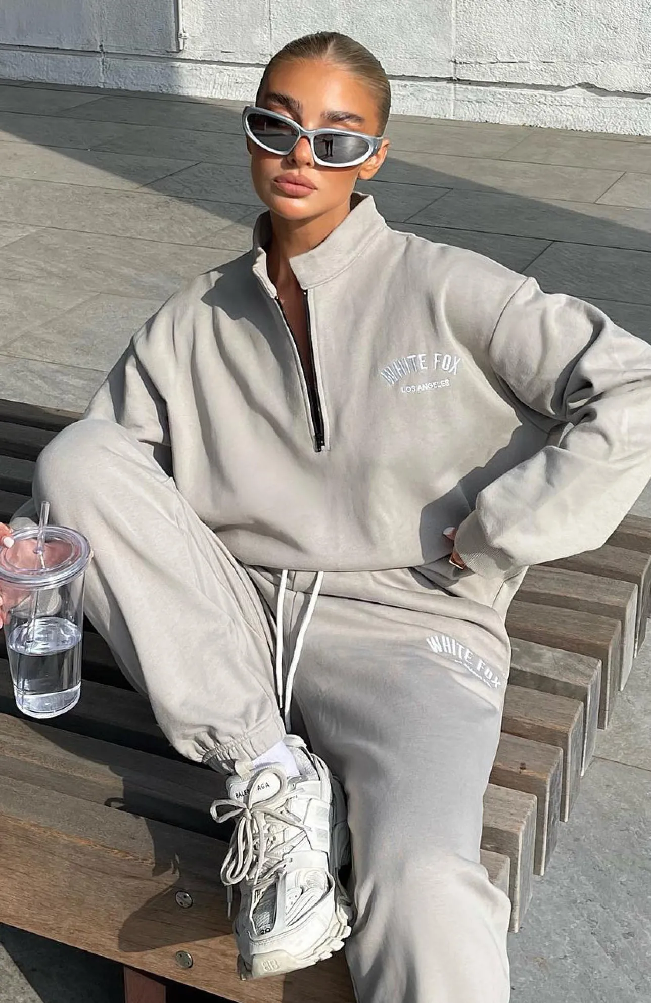 White Fox Boutique About That Time Sweatpants Taupe grey Fashion