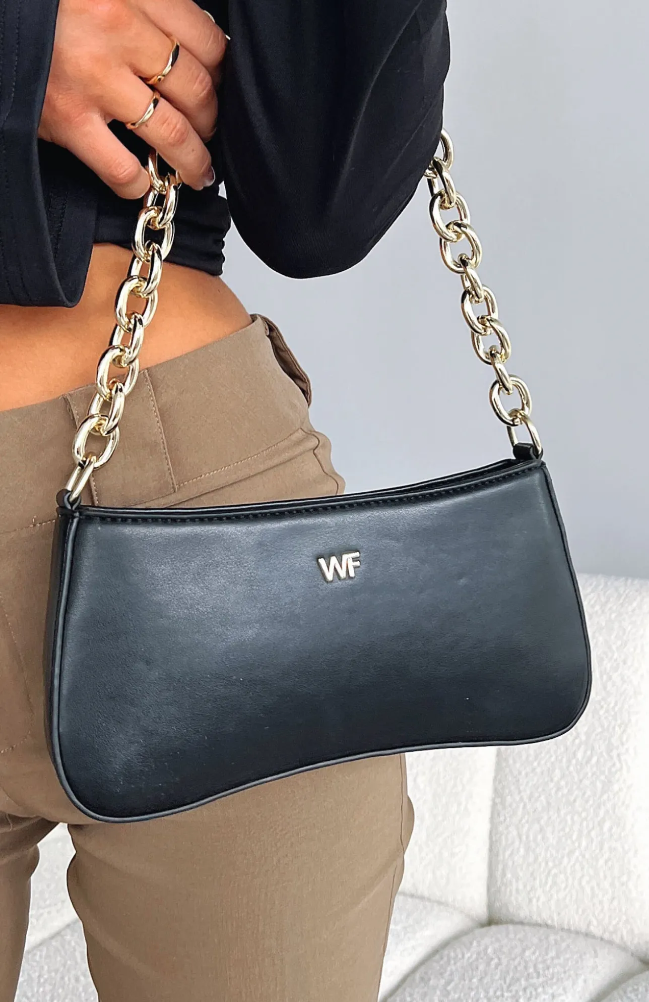 White Fox Boutique Addison Bag black Cheap