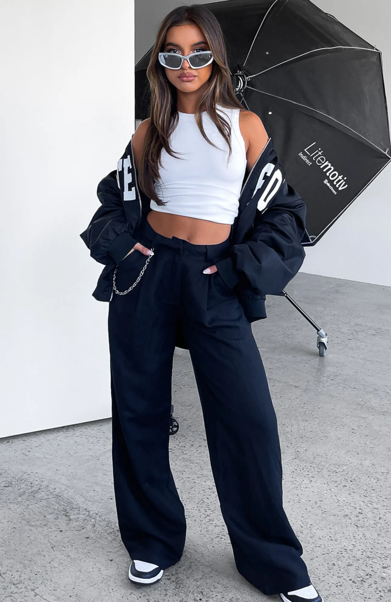 White Fox Boutique All About It Pants black Clearance