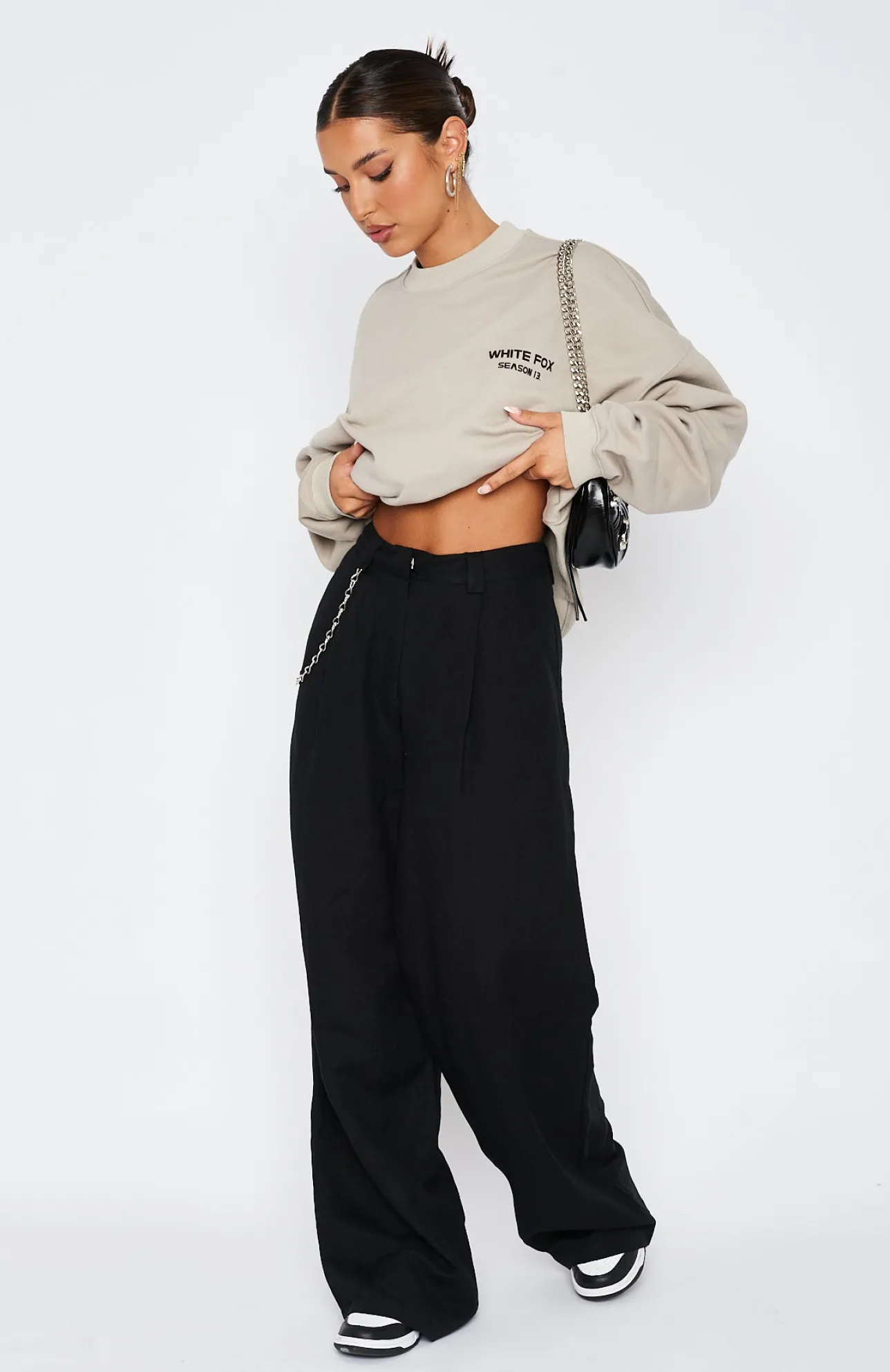 White Fox Boutique All About It Pants black Clearance
