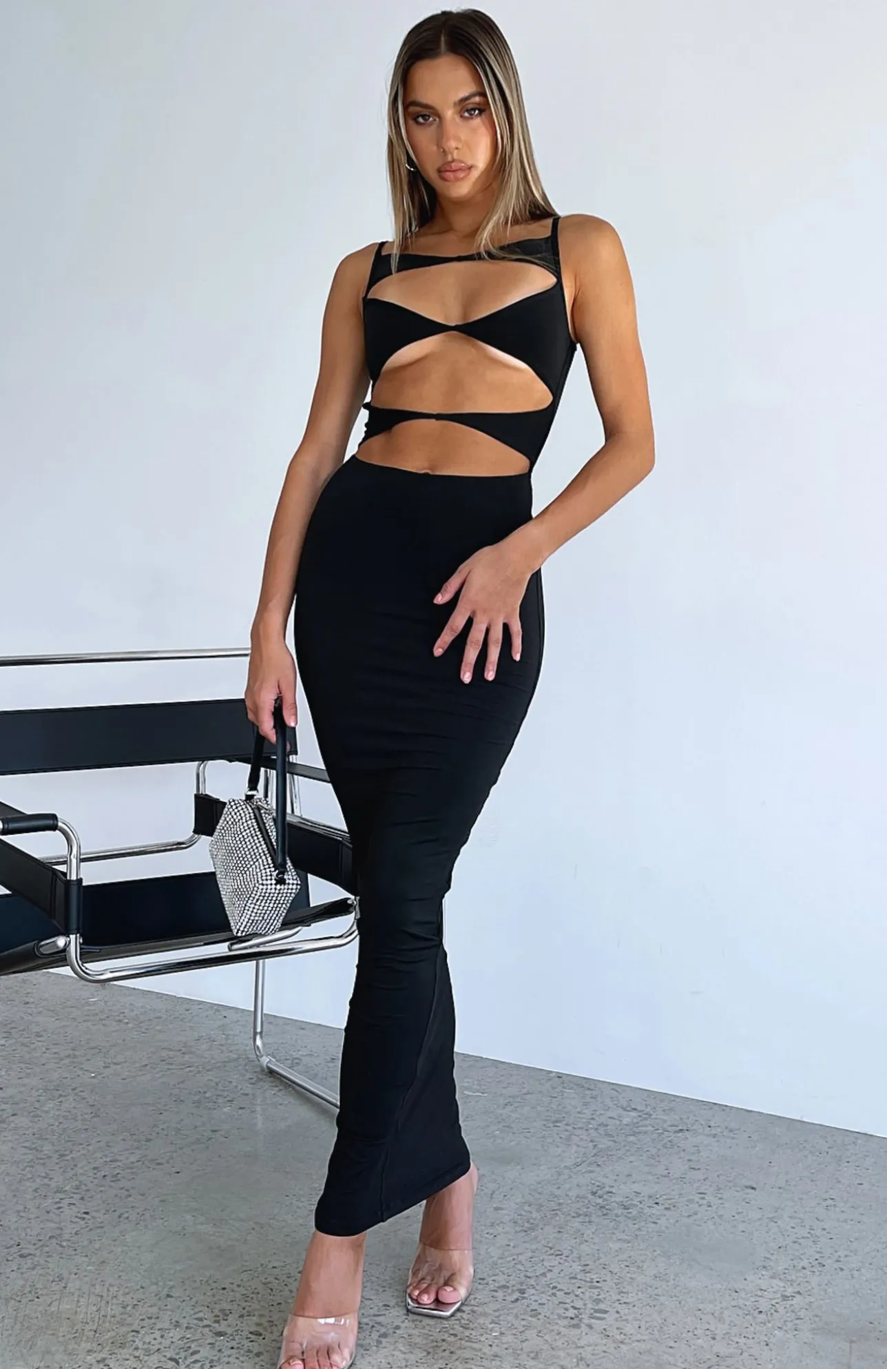 White Fox Boutique All I Want Is You Maxi Dress black Discount