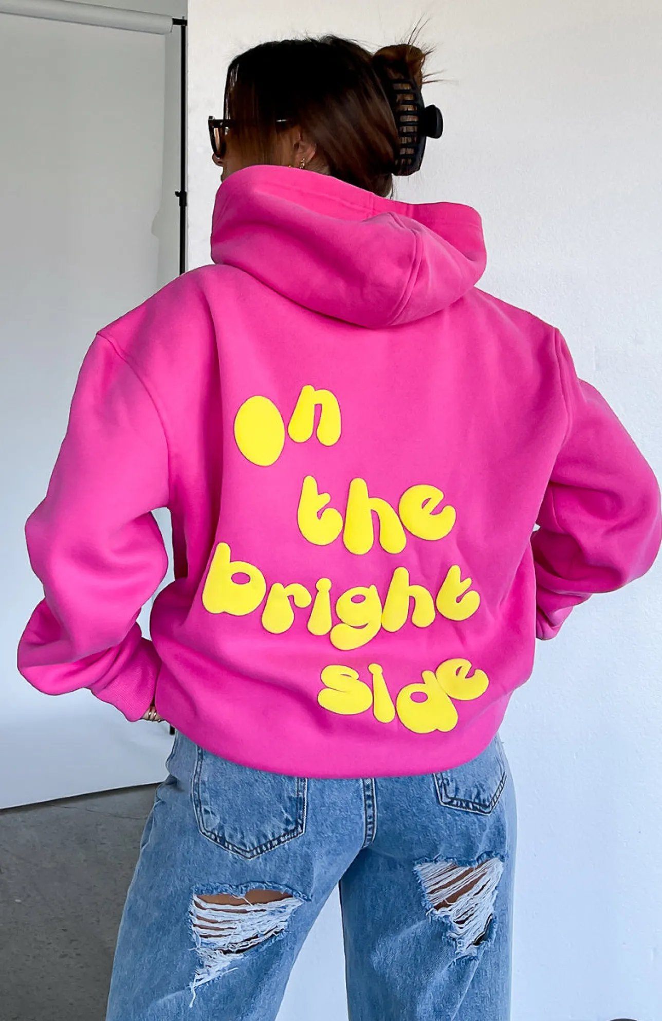 White Fox Boutique All The Feelings Hoodie pink Cheap