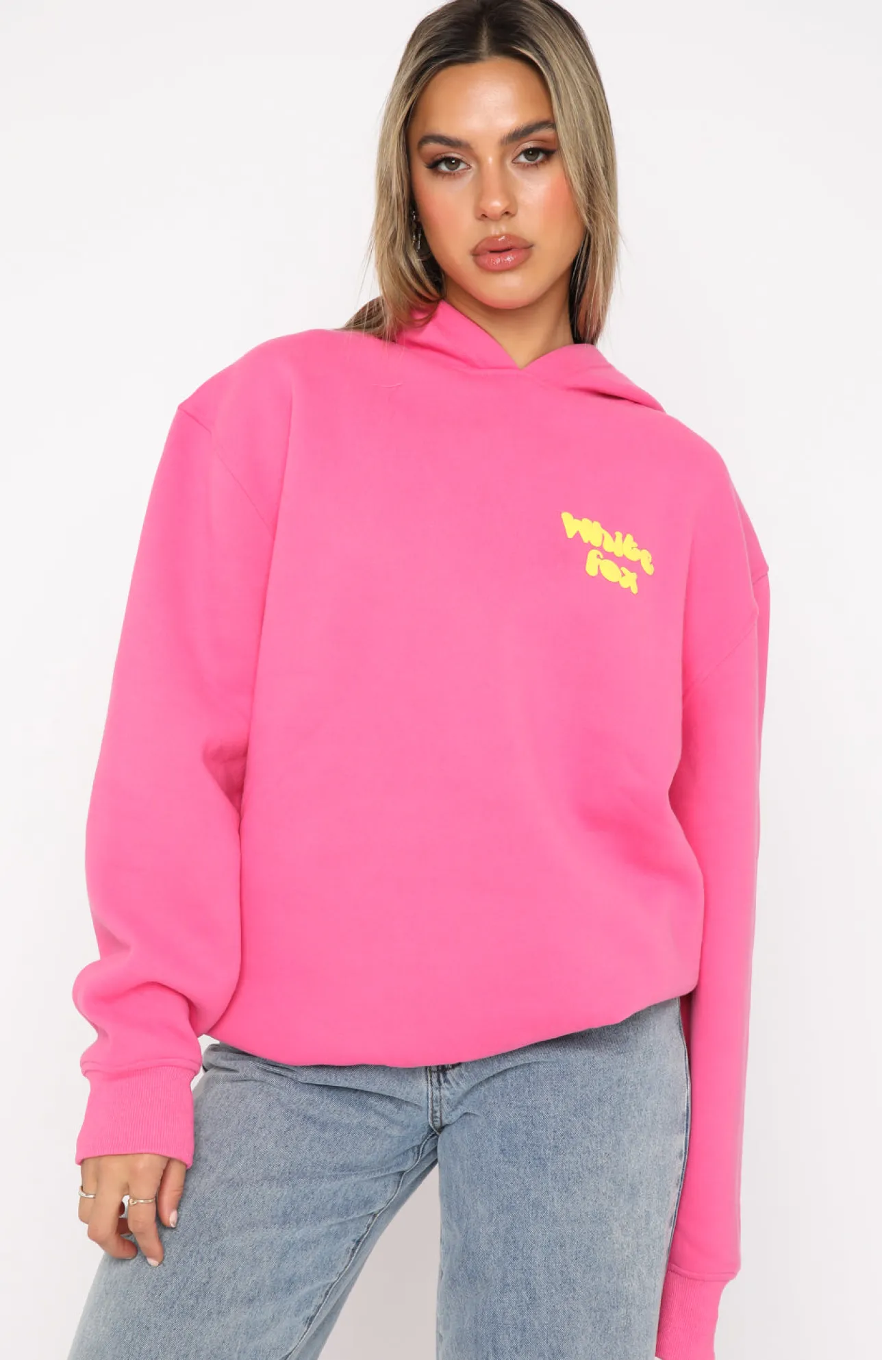 White Fox Boutique All The Feelings Hoodie pink Cheap
