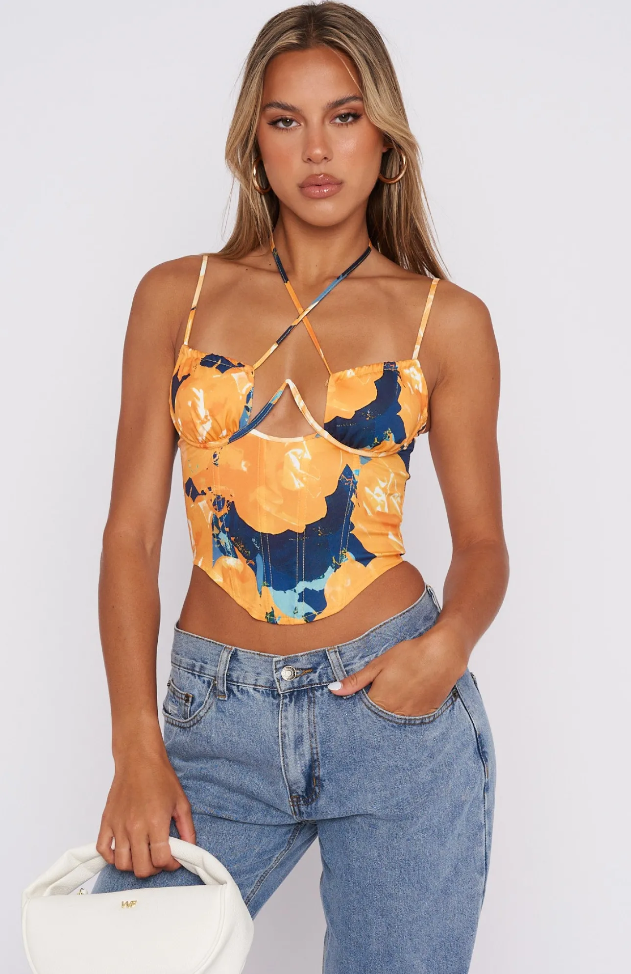 White Fox Boutique All Time Favourite Bustier Citrine orange Store