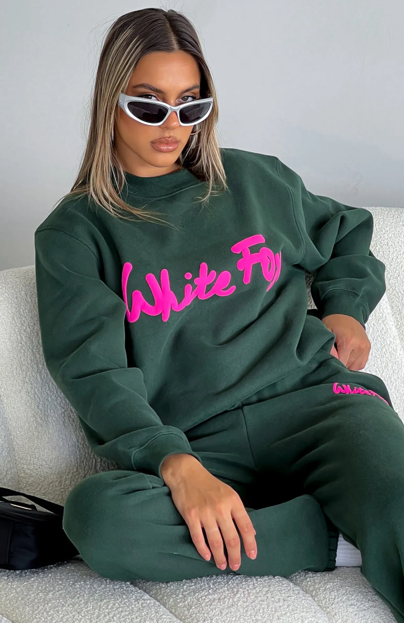 White Fox Boutique All Time Favourite Oversized Sweater Dark green Best Sale