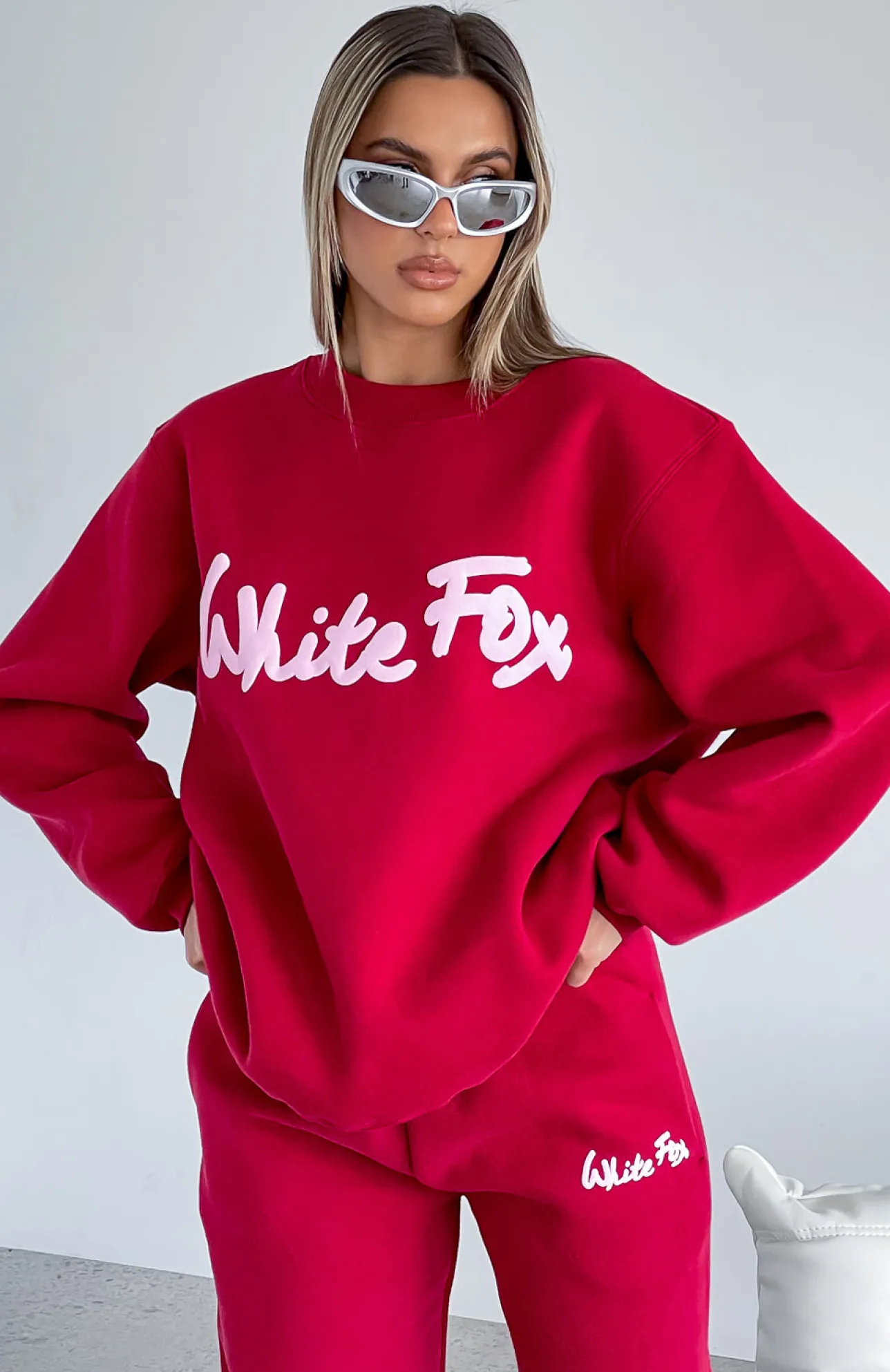 White Fox Boutique All Time Favourite Oversized Sweater red Outlet