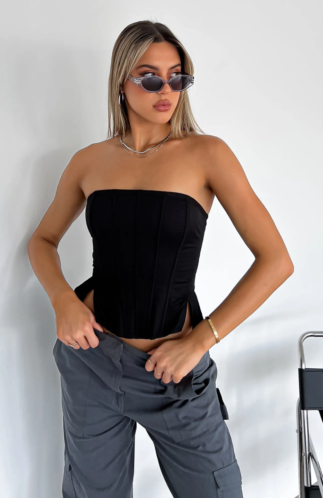 White Fox Boutique Always A Good Idea Bustier black Flash Sale