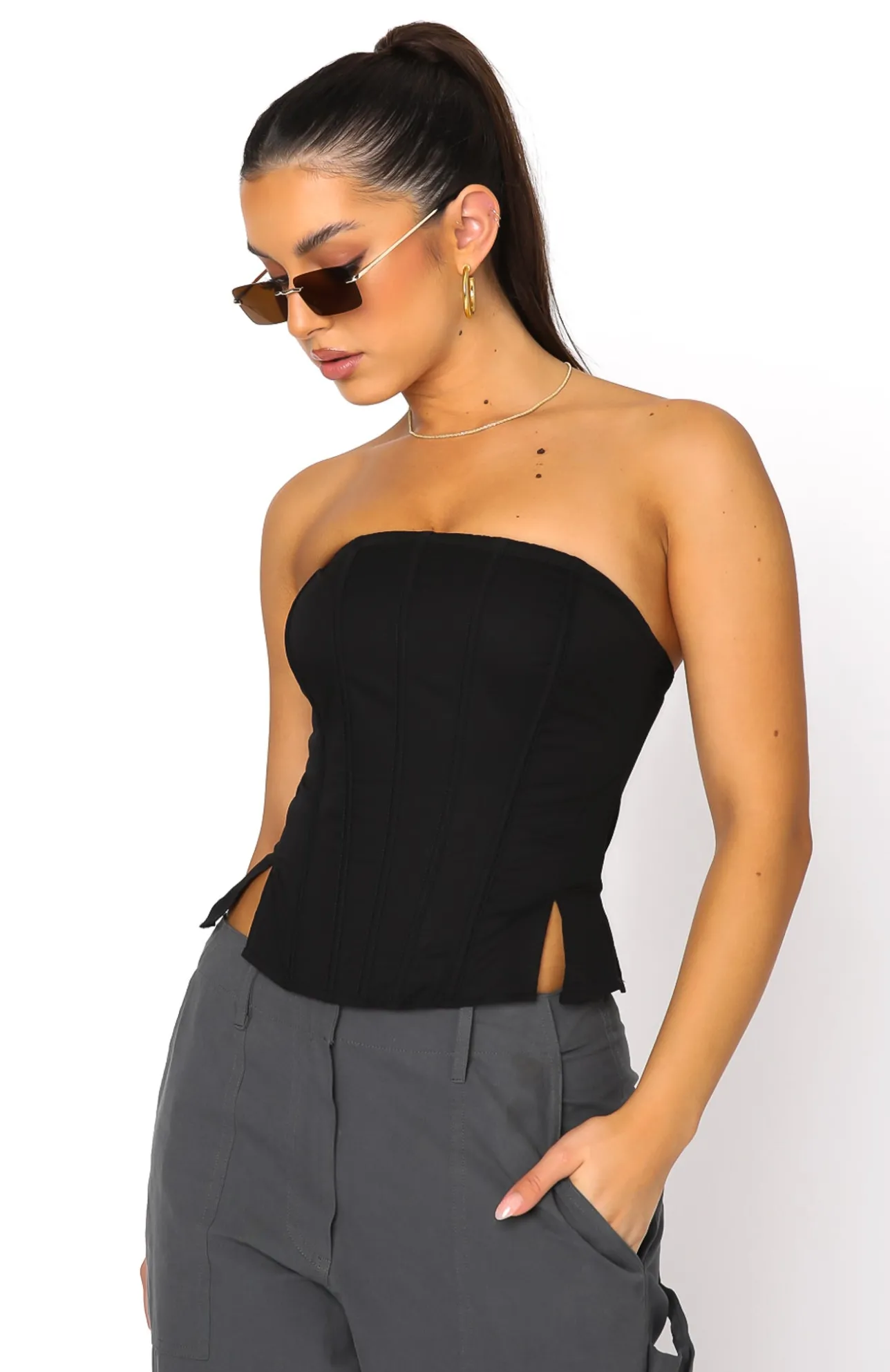 White Fox Boutique Always A Good Idea Bustier black Flash Sale