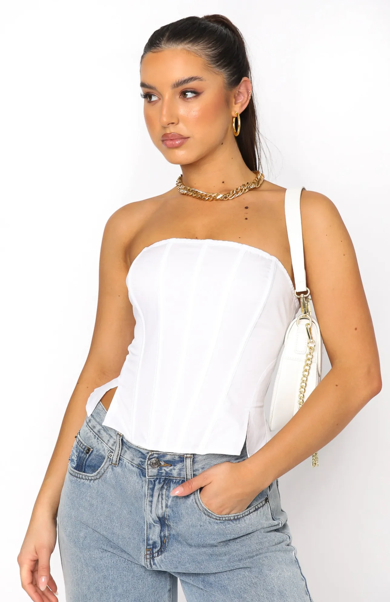 White Fox Boutique Always A Good Idea Bustier white Shop
