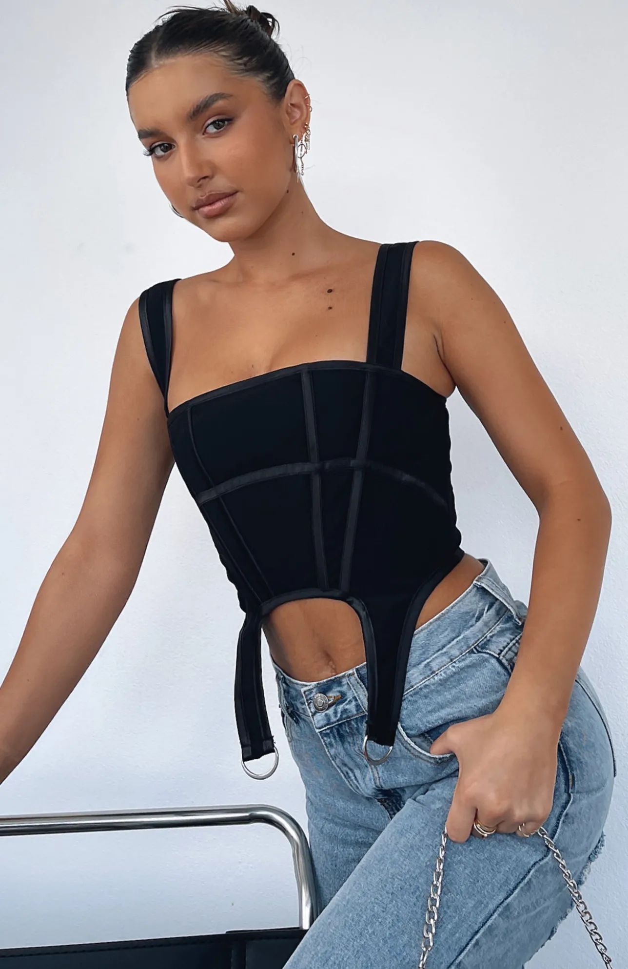 White Fox Boutique Always Thriving Bustier black Best