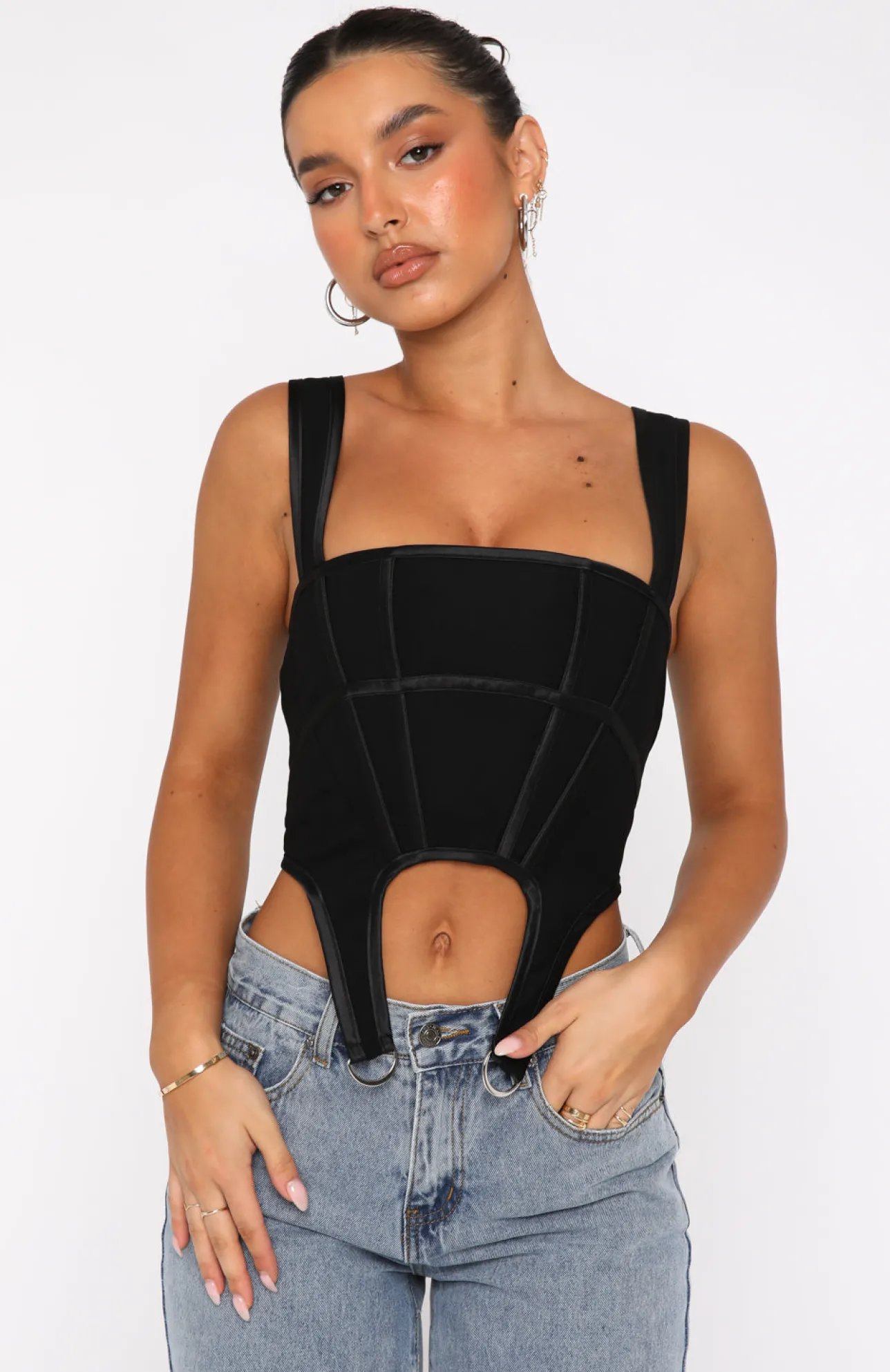 White Fox Boutique Always Thriving Bustier black Best