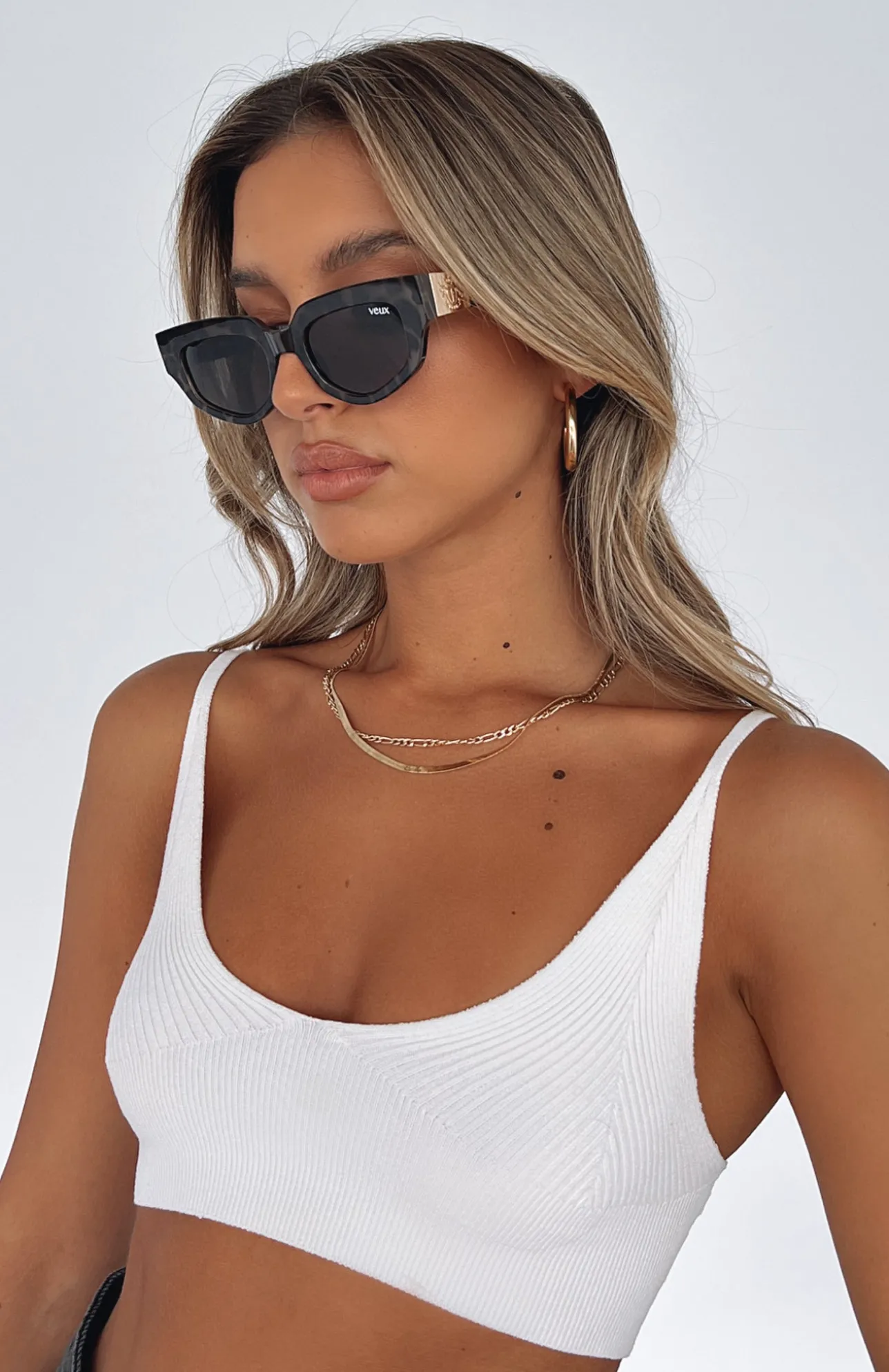 White Fox Boutique Amalfi Sunglasses Tortoise brown Cheap