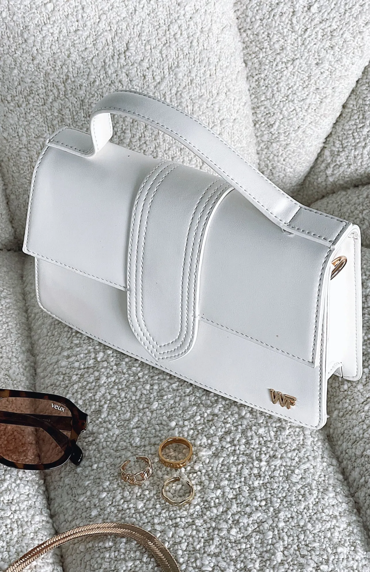 White Fox Boutique Ansley Bag PU white Sale