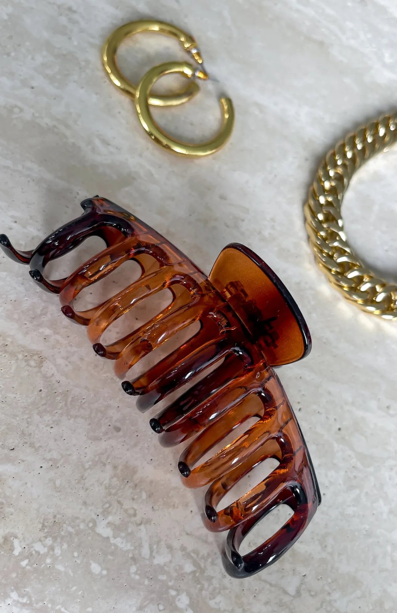 White Fox Boutique Asia Hair Clip Tortoiseshell brown Sale