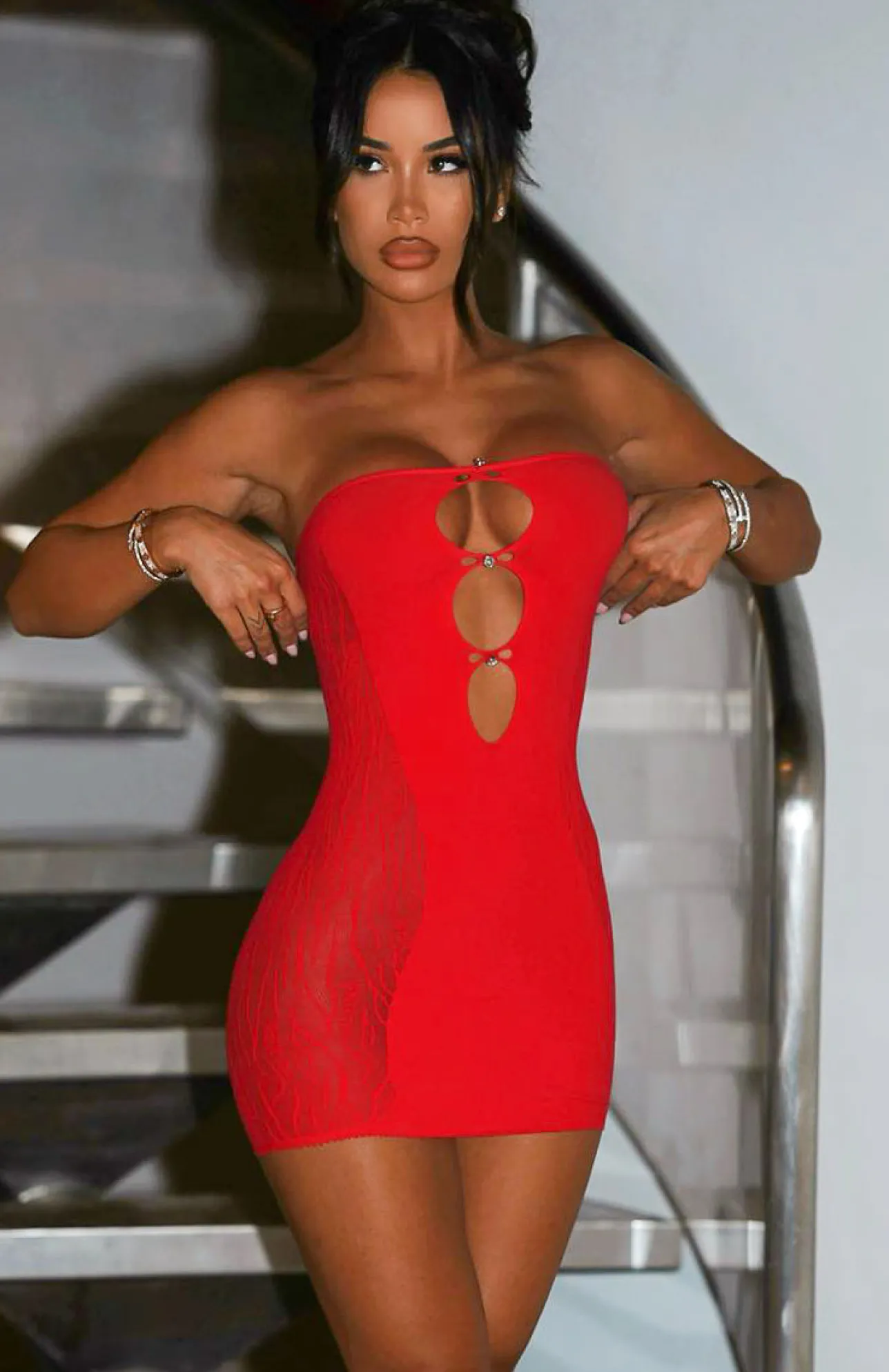 White Fox Boutique Attention Seeker Mini Dress red Outlet