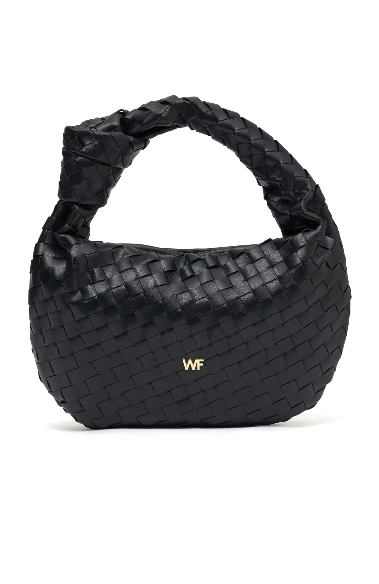 White Fox Boutique Audrey Woven Bag black Cheap
