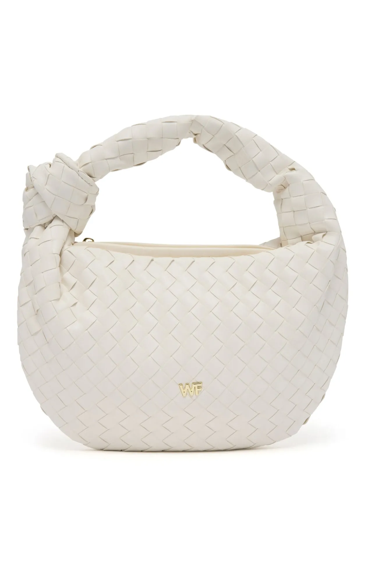 White Fox Boutique Audrey Woven Bag Cream white Flash Sale