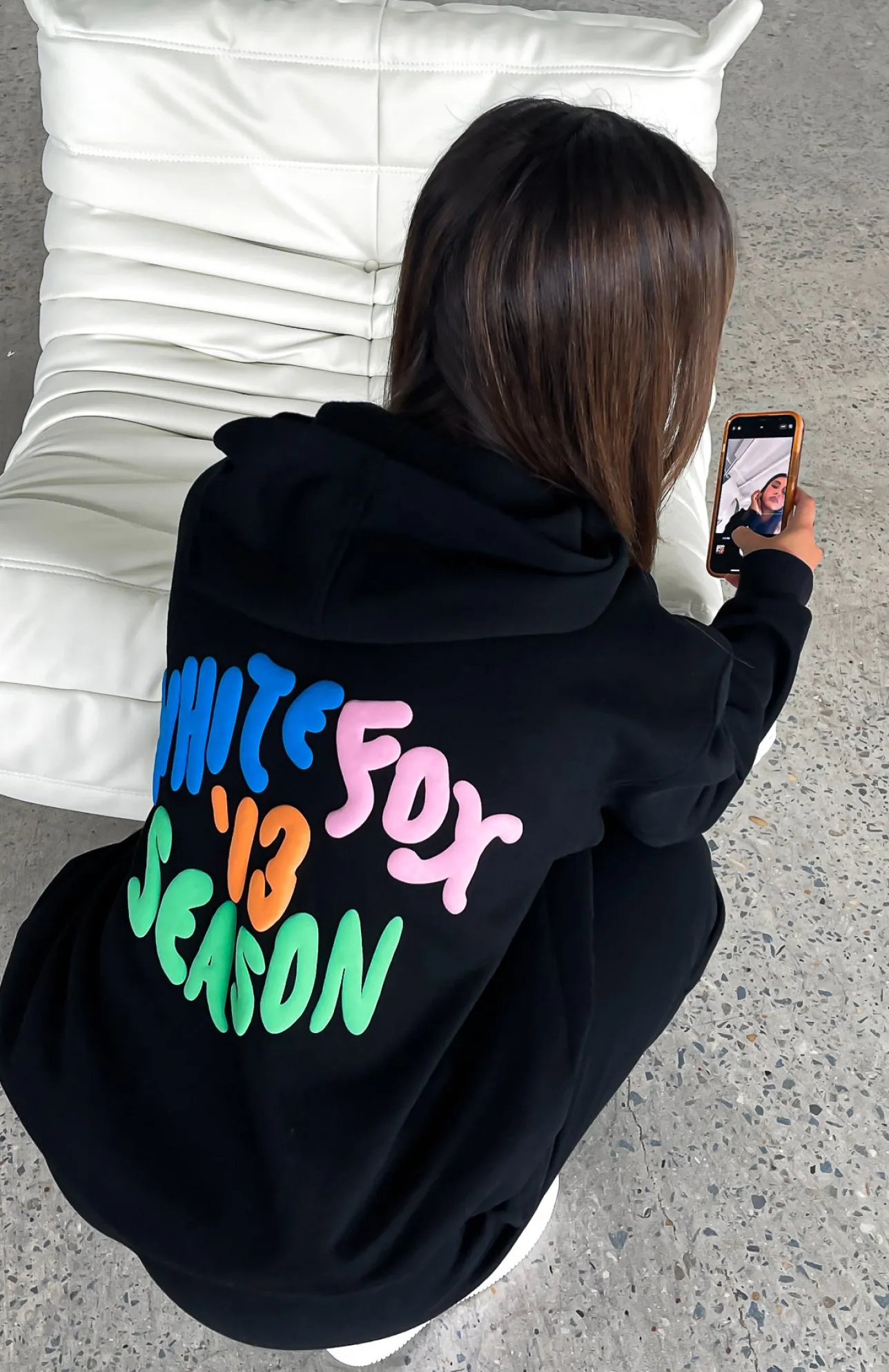 White Fox Boutique Best Is Yet To Come Oversized Hoodie black Hot