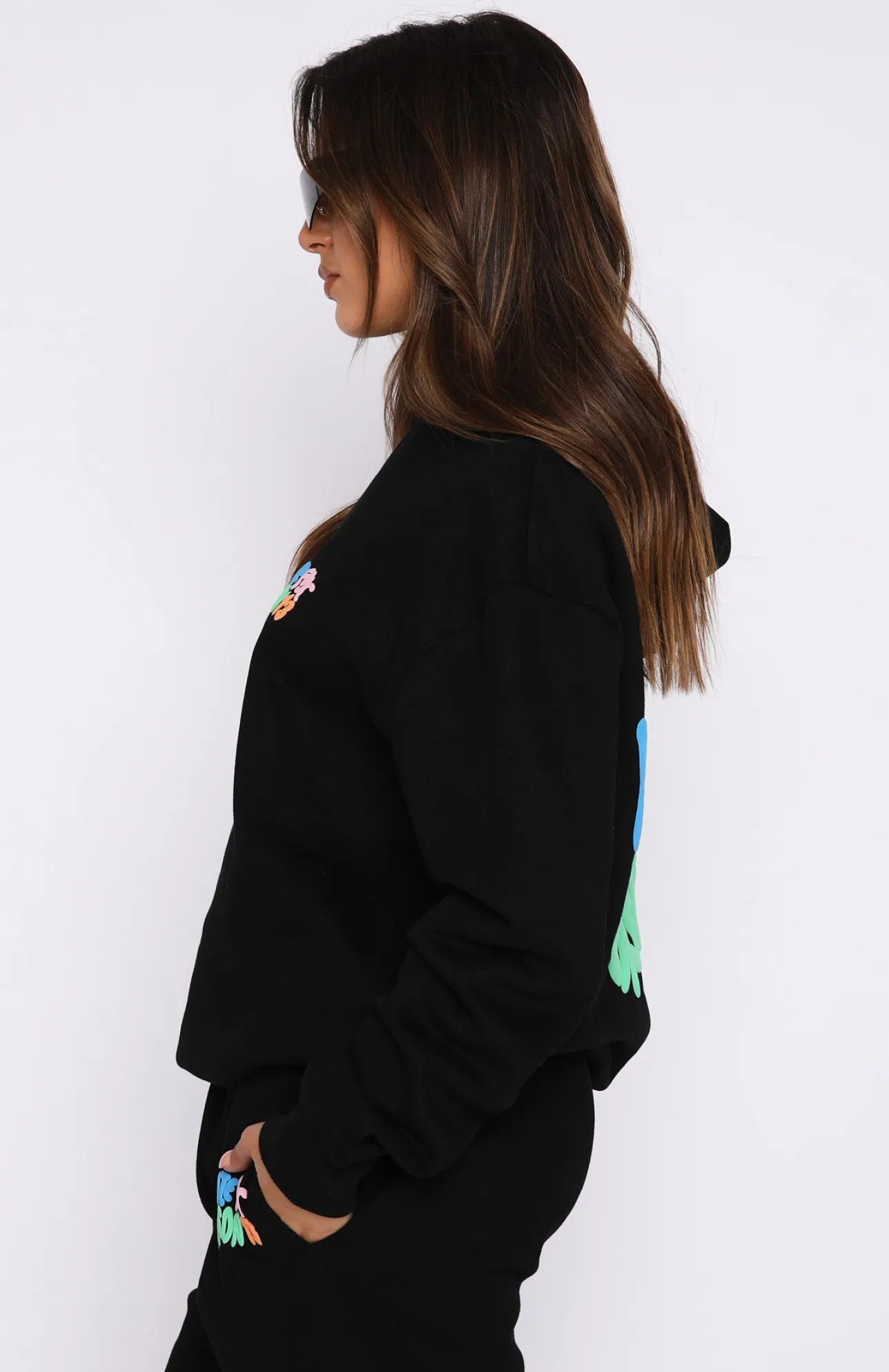 White Fox Boutique Best Is Yet To Come Oversized Hoodie black Hot
