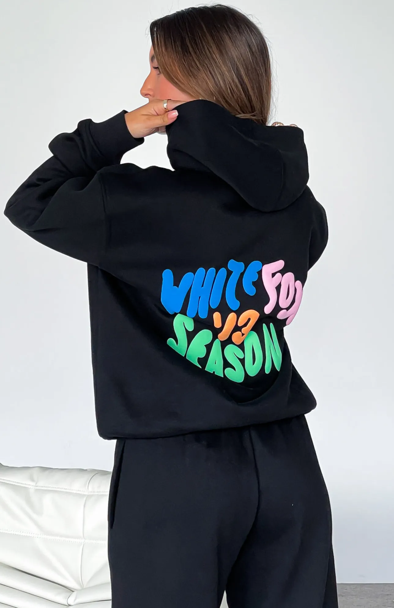 White Fox Boutique Best Is Yet To Come Oversized Hoodie black Hot