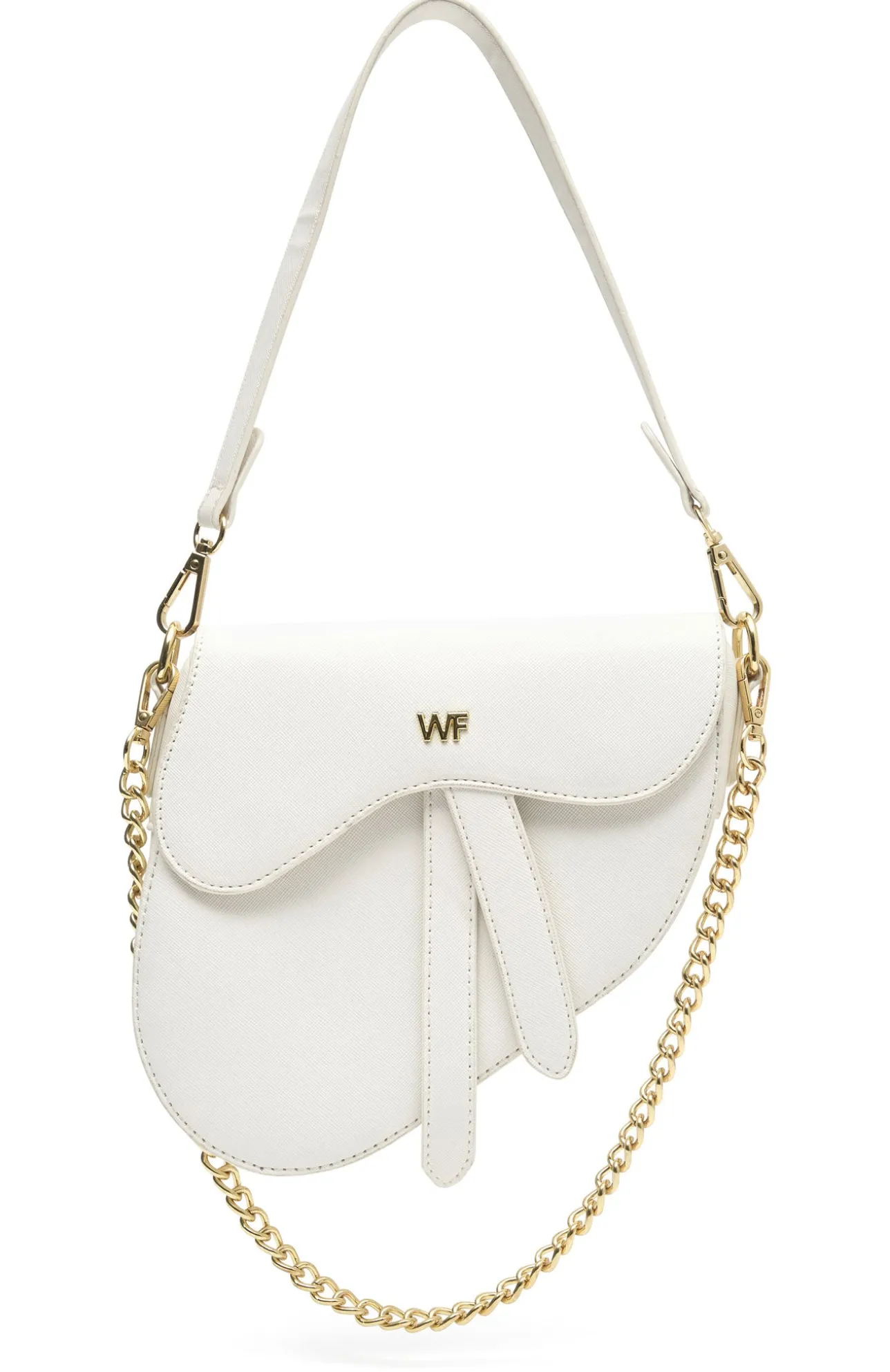 White Fox Boutique Braxton Bag Saffiano white Best Sale