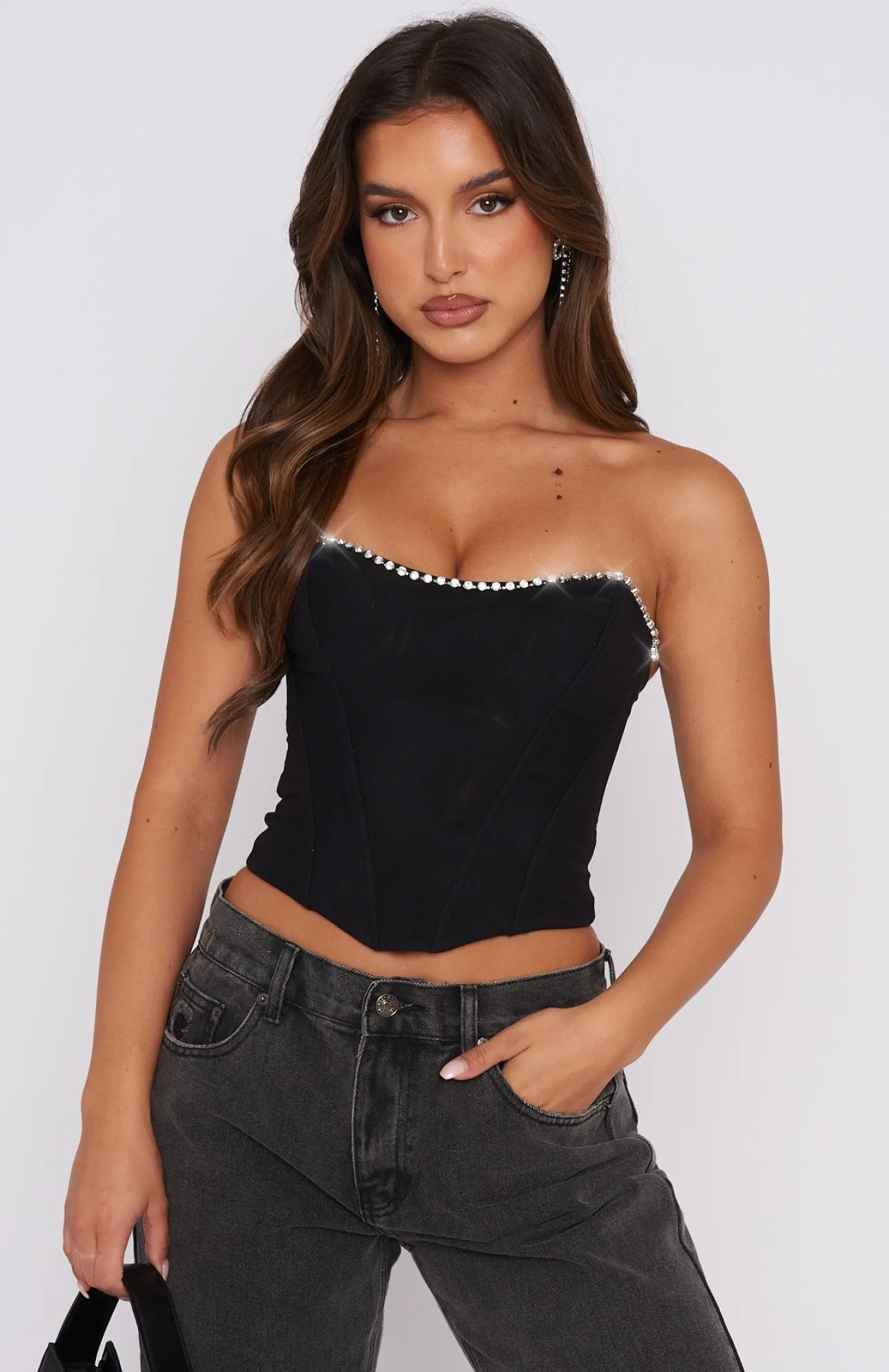 White Fox Boutique Burning Up Bustier black Store