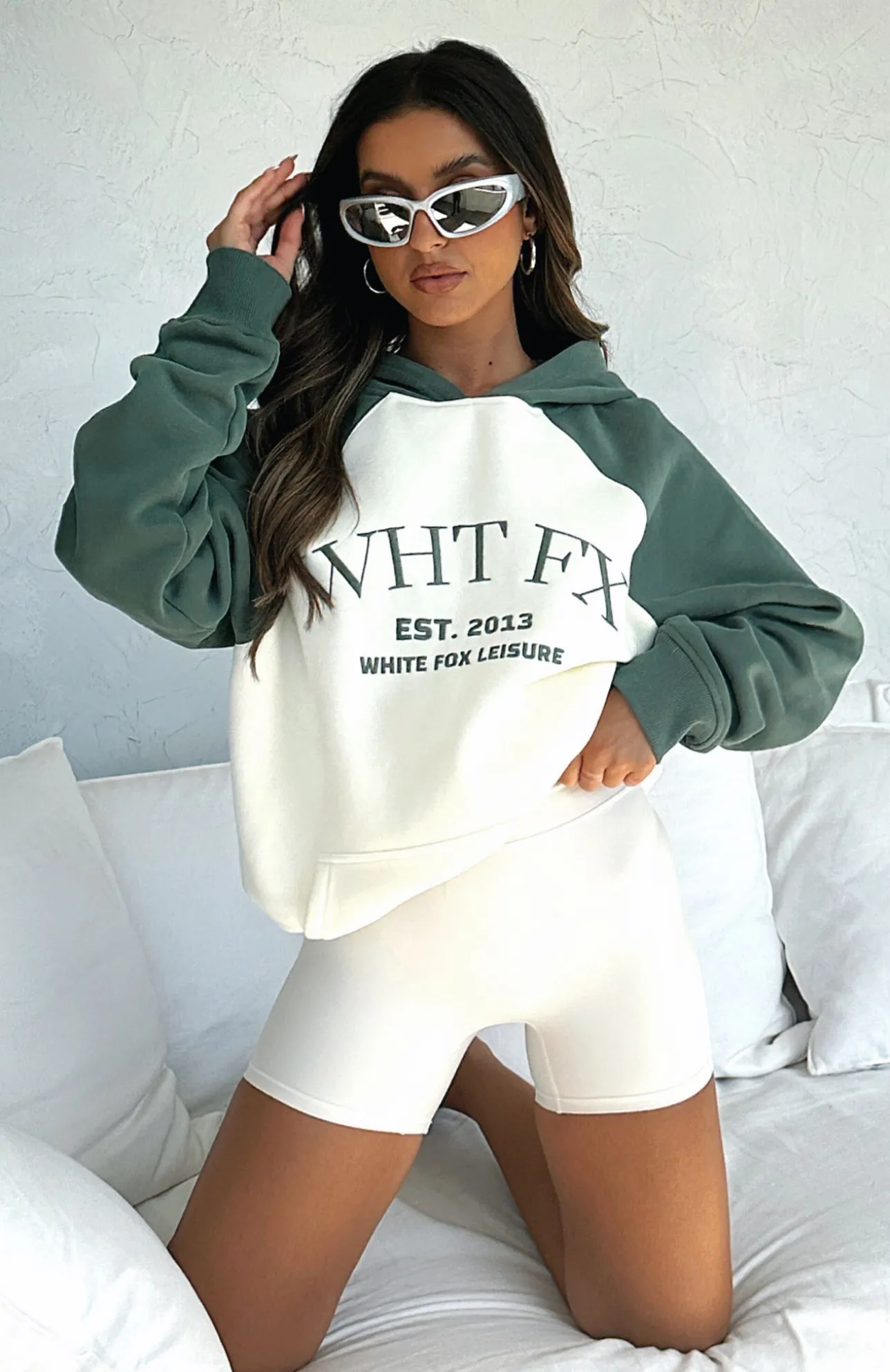 White Fox Boutique Caught Up On It Oversized Hoodie Cream white Best