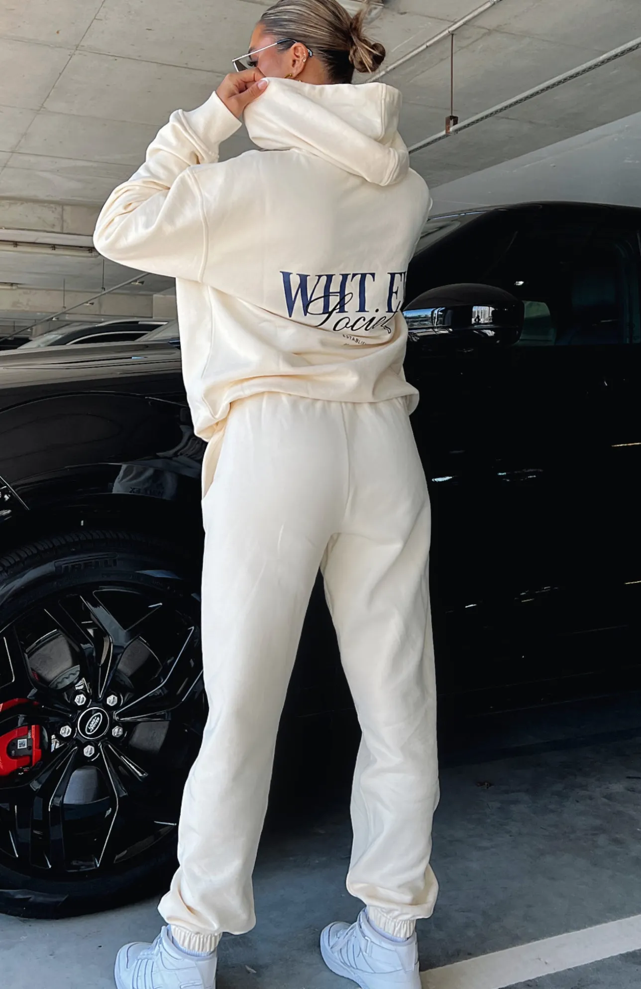 White Fox Boutique Classic Sweatpants Cream white Best Sale