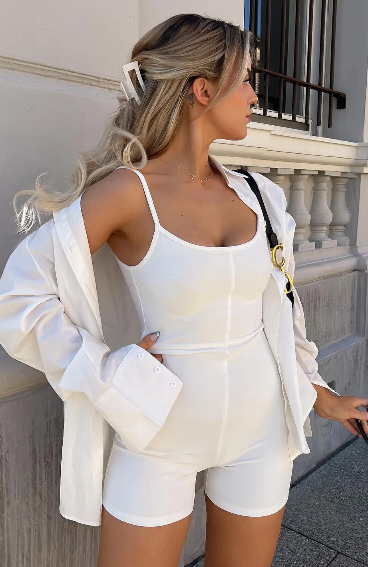 White Fox Boutique Clearly Into You Playsuit Off white Cheap