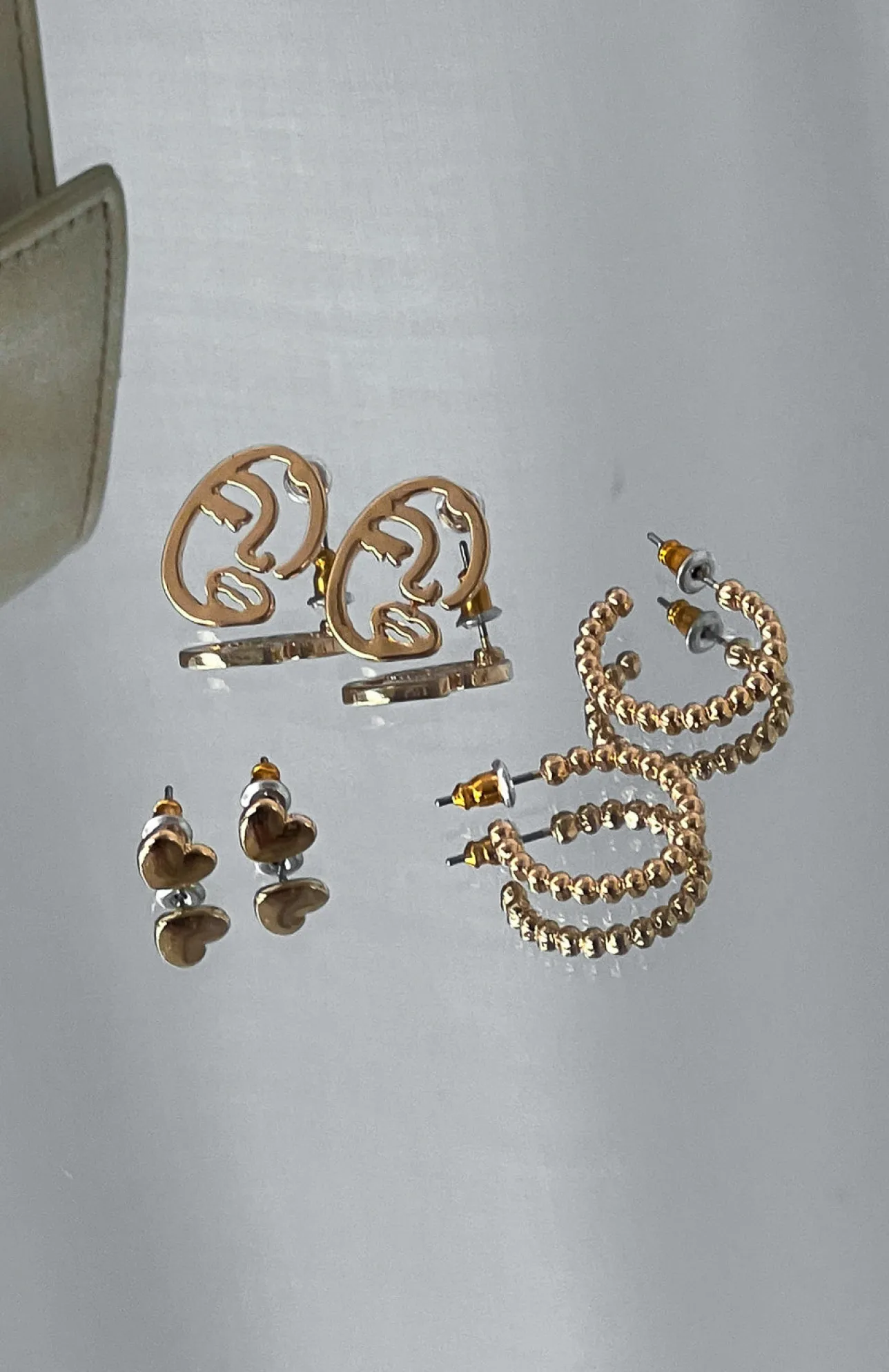 White Fox Boutique Eliza Earring Set gold Cheap