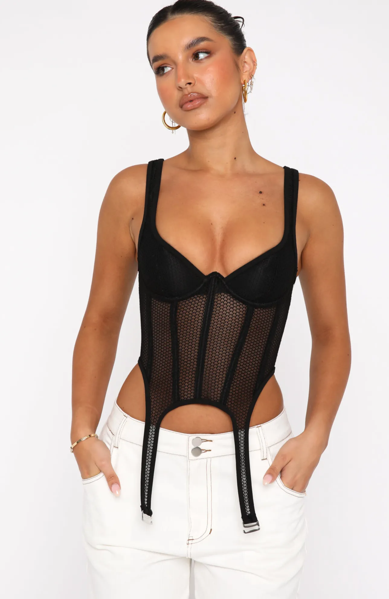 White Fox Boutique Enlighten Me Bustier black Best
