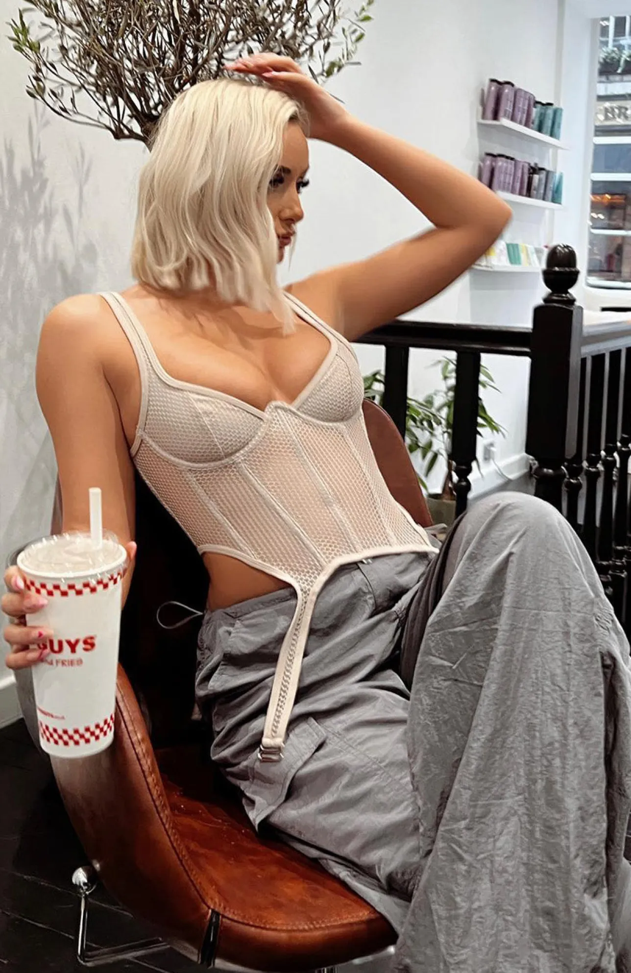 White Fox Boutique Enlighten Me Bustier Taupe nude Discount