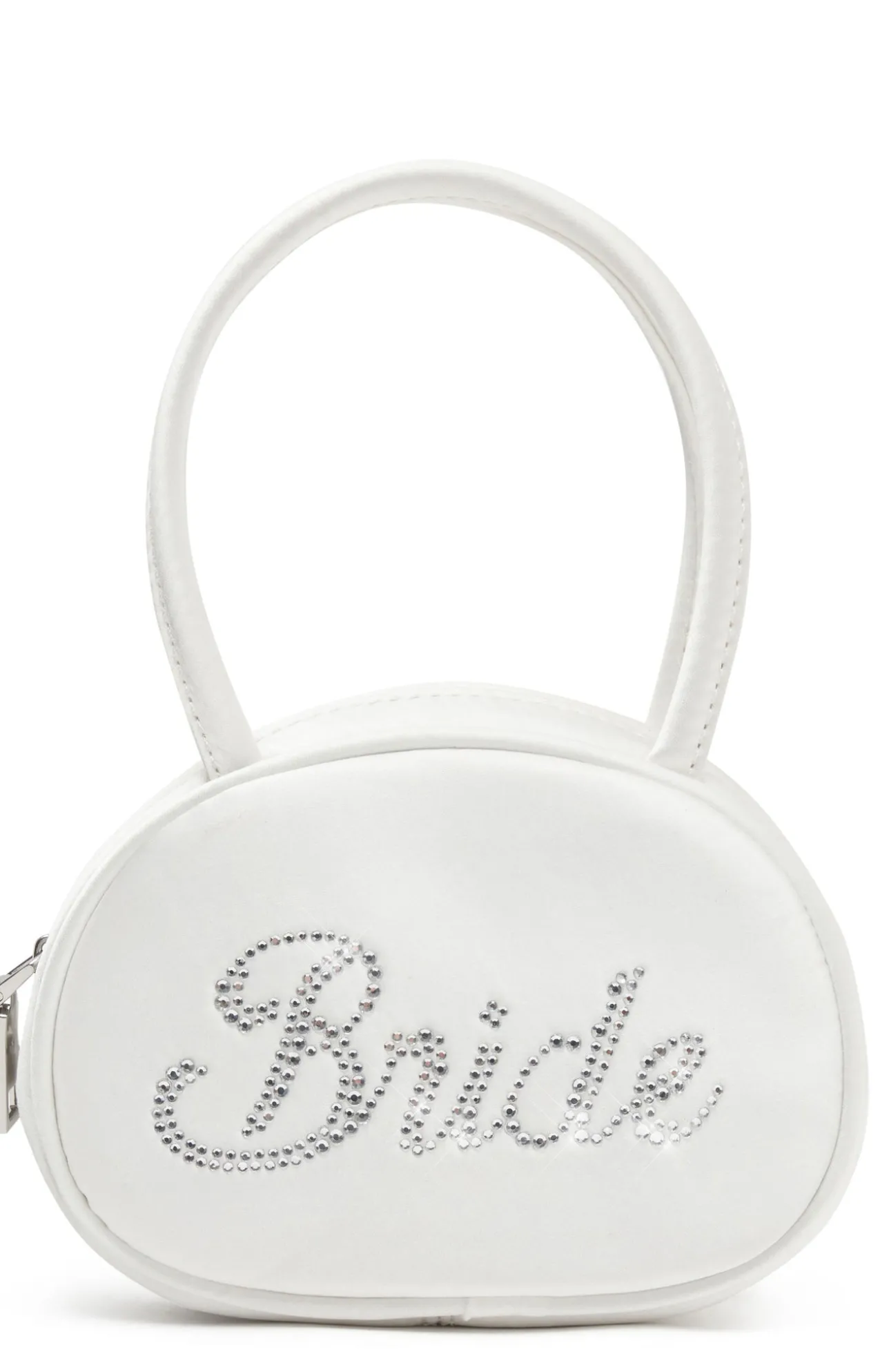 White Fox Boutique Eternity Bride Diamante Bag white Discount