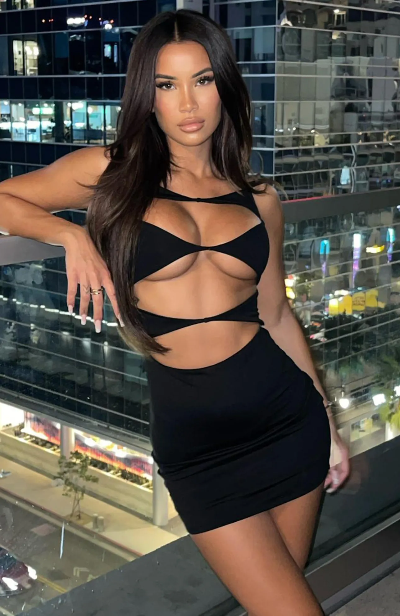 White Fox Boutique Eyes On Me Mini Dress black Clearance