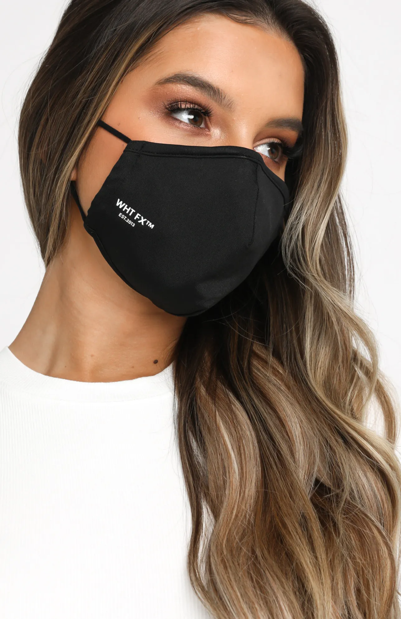 White Fox Boutique Face Mask black Cheap