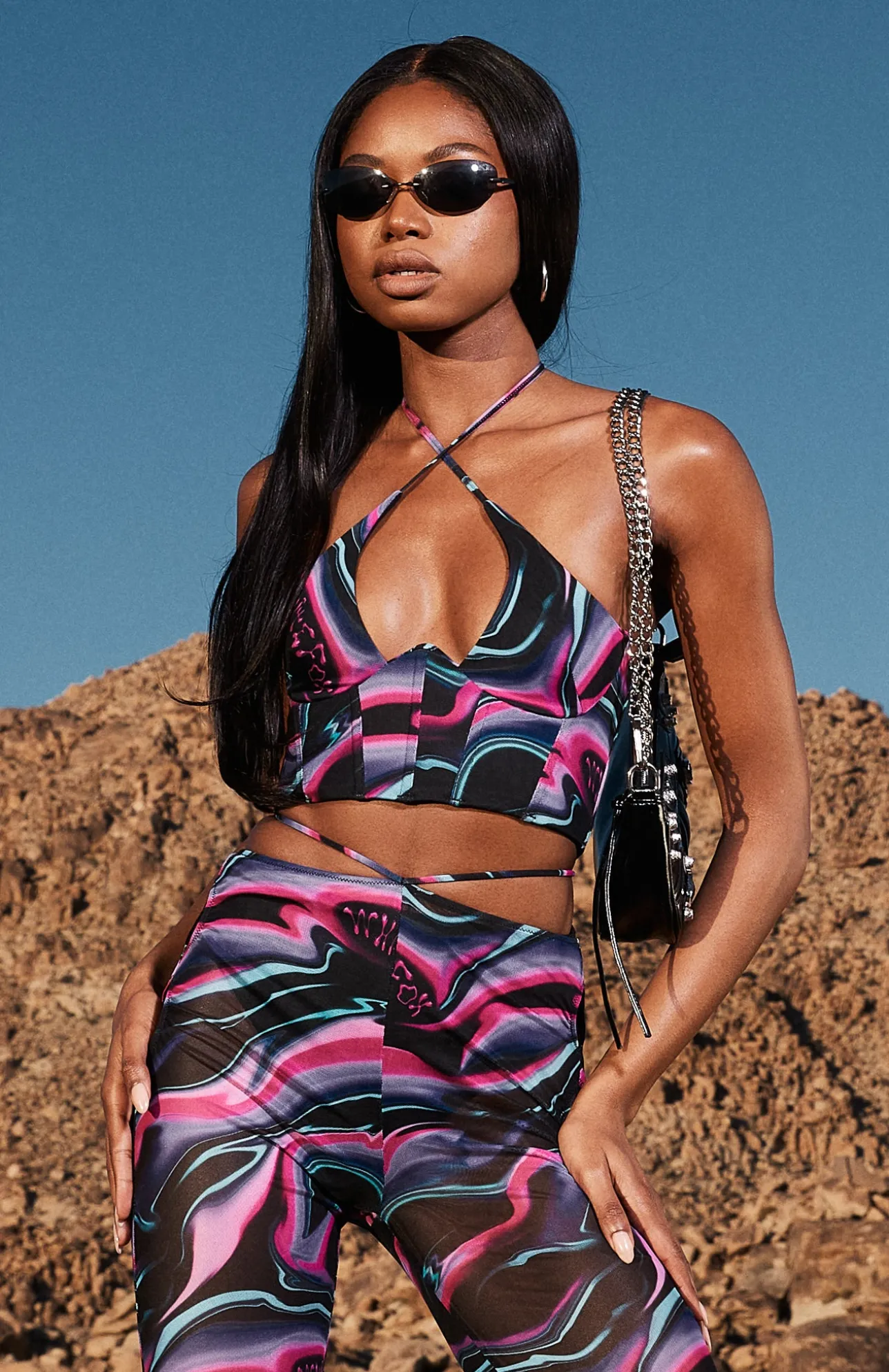 White Fox Boutique Fantasy World Bustier Intergalactic multi Clearance