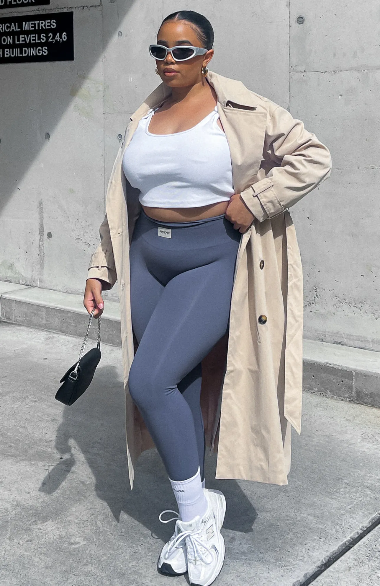 White Fox Boutique Feeling Fine Trench Coat Beige nude Flash Sale