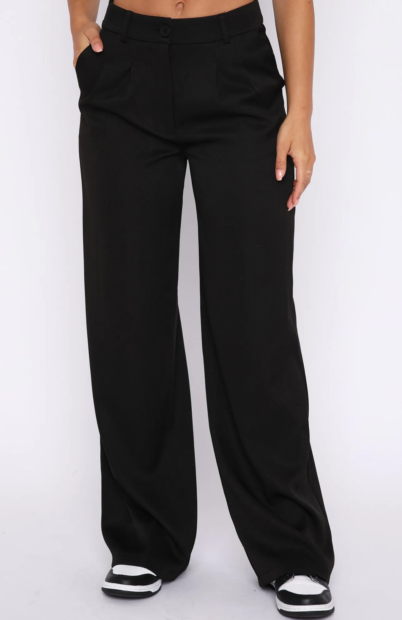 White Fox Boutique First Glimpse Pants black Shop