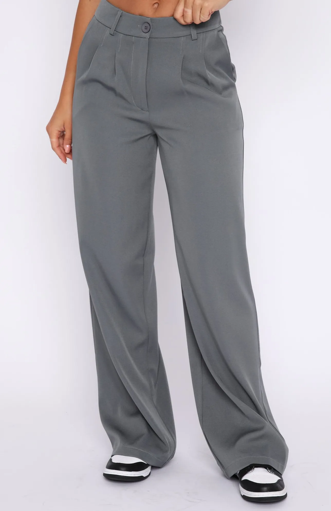 White Fox Boutique First Glimpse Pants grey Hot