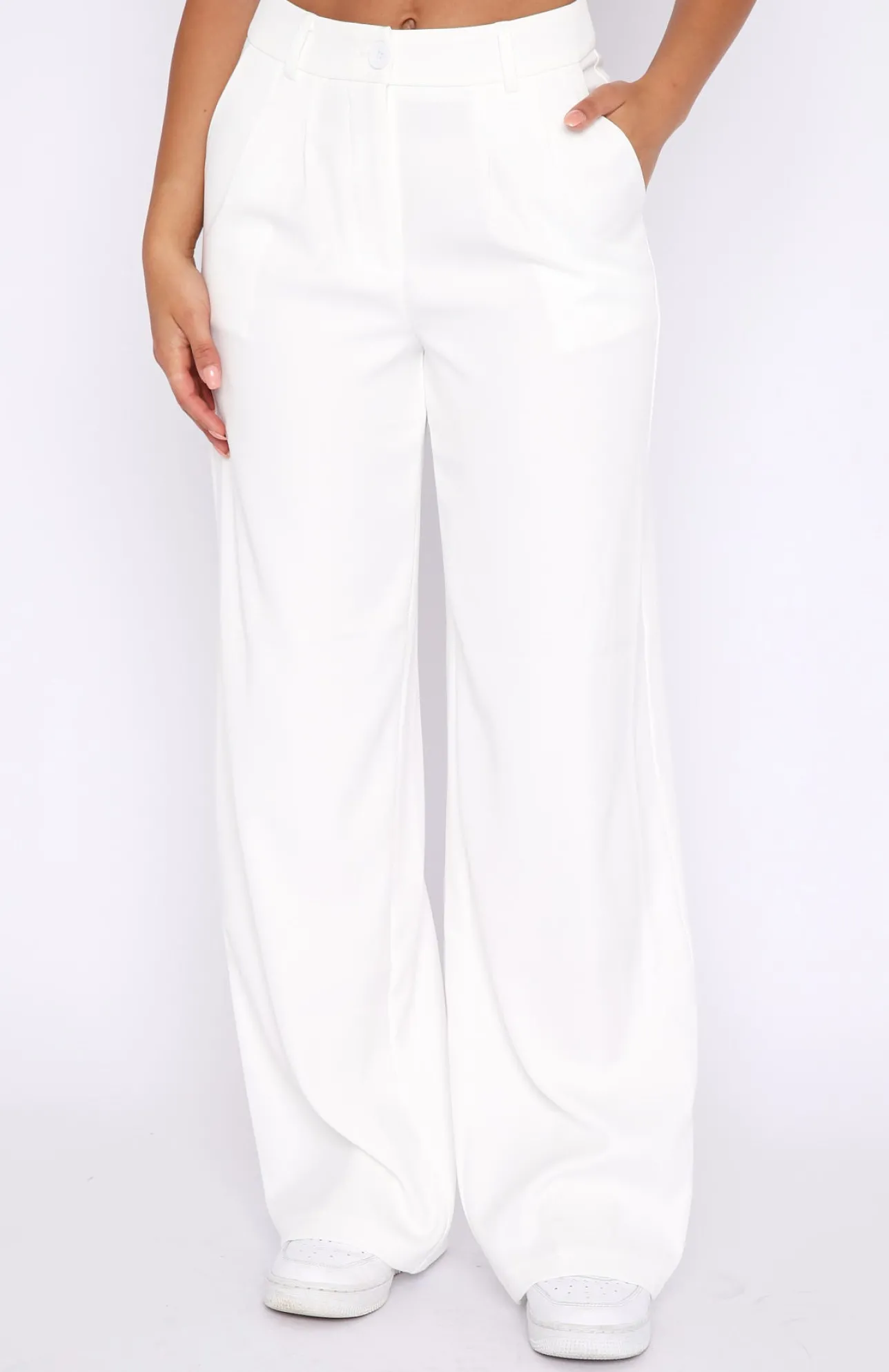 White Fox Boutique First Glimpse Pants white Best