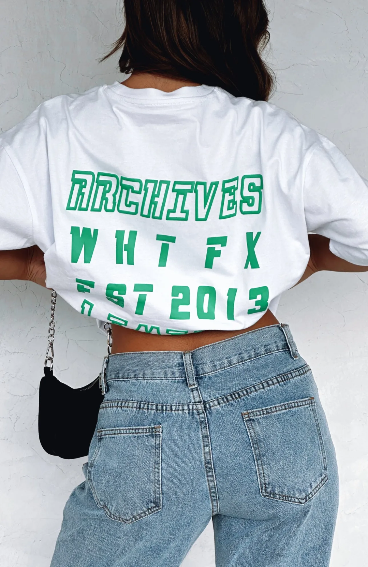White Fox Boutique From The Archives Oversized Tee white Cheap