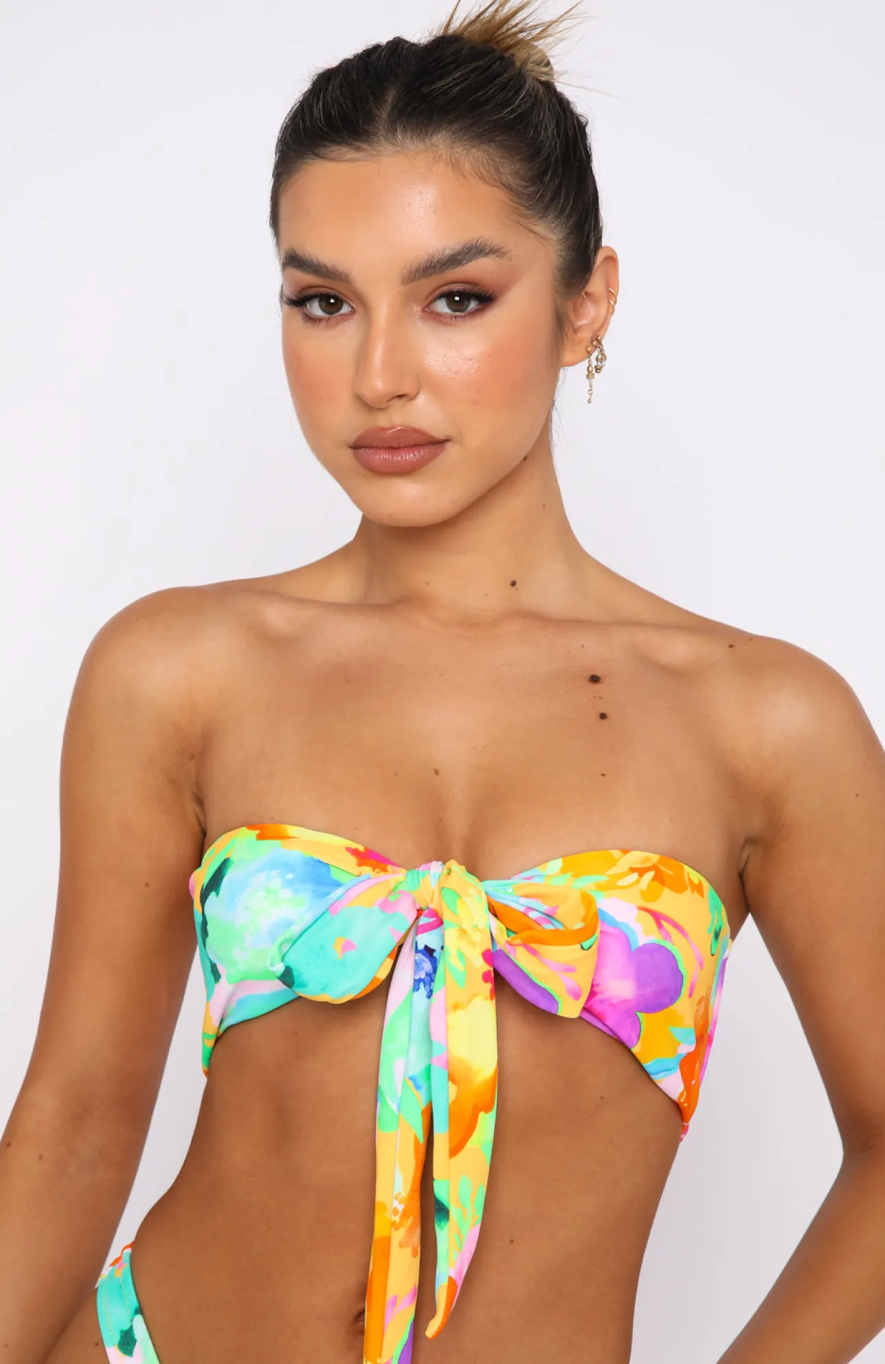 White Fox Boutique Girls Trip Bikini Top Floral Pop multi Shop