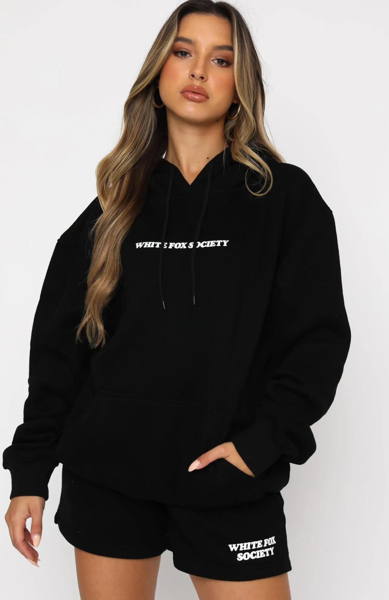 White Fox Boutique Go Bold Hoodie black Store