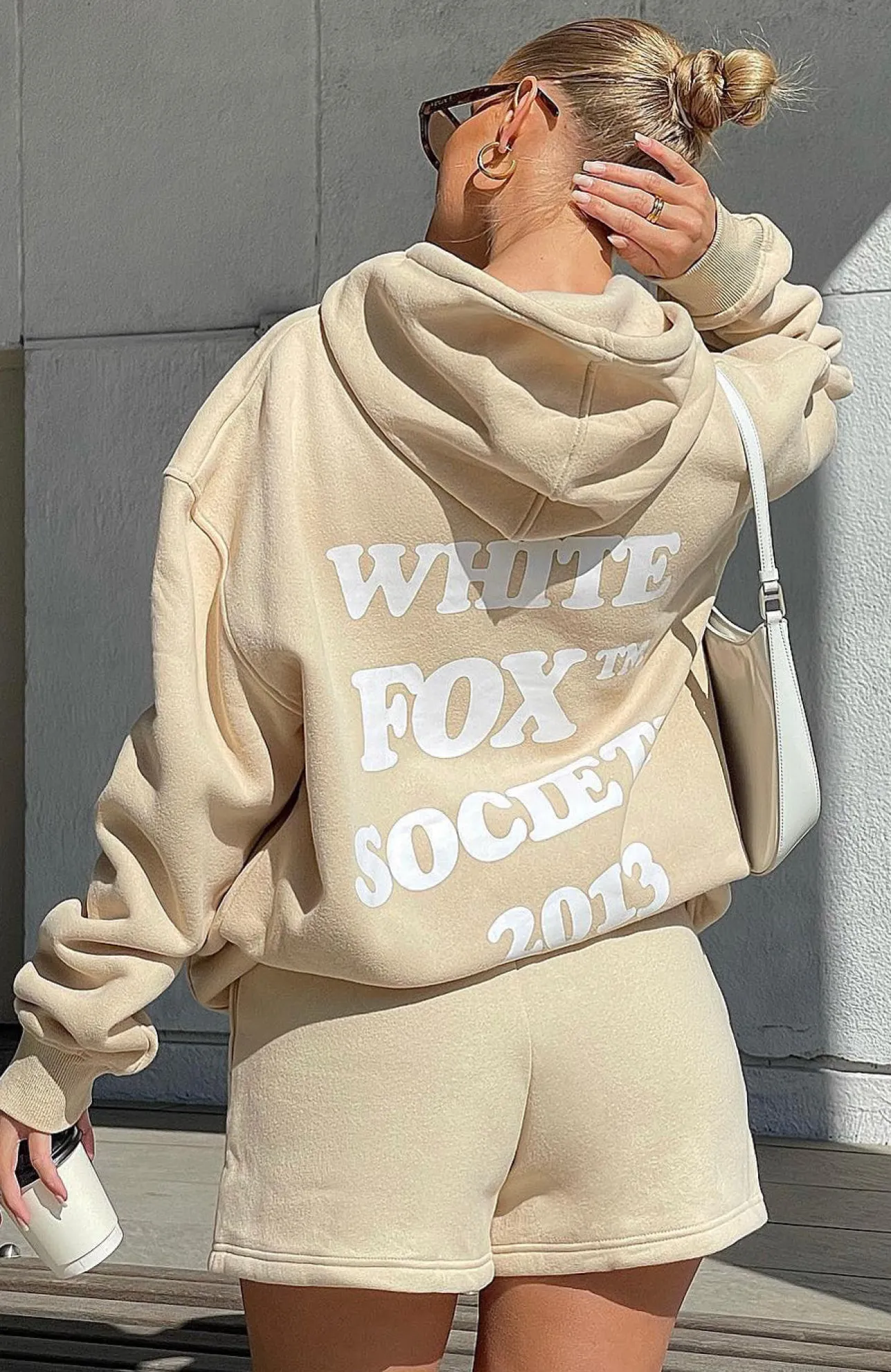White Fox Boutique Go For It Lounge Shorts Sand nude Store