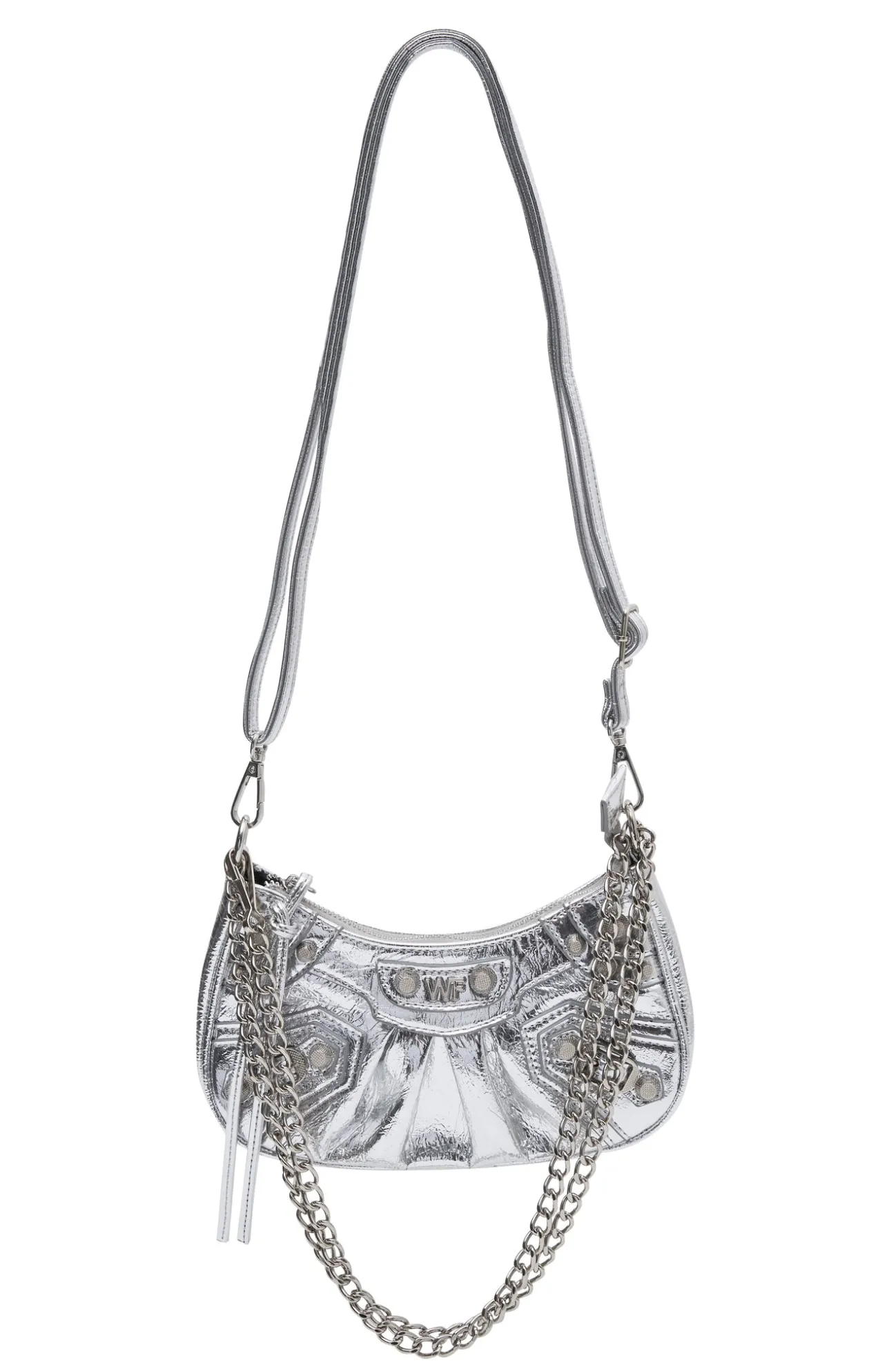 White Fox Boutique Harlow Bag PU silver Best