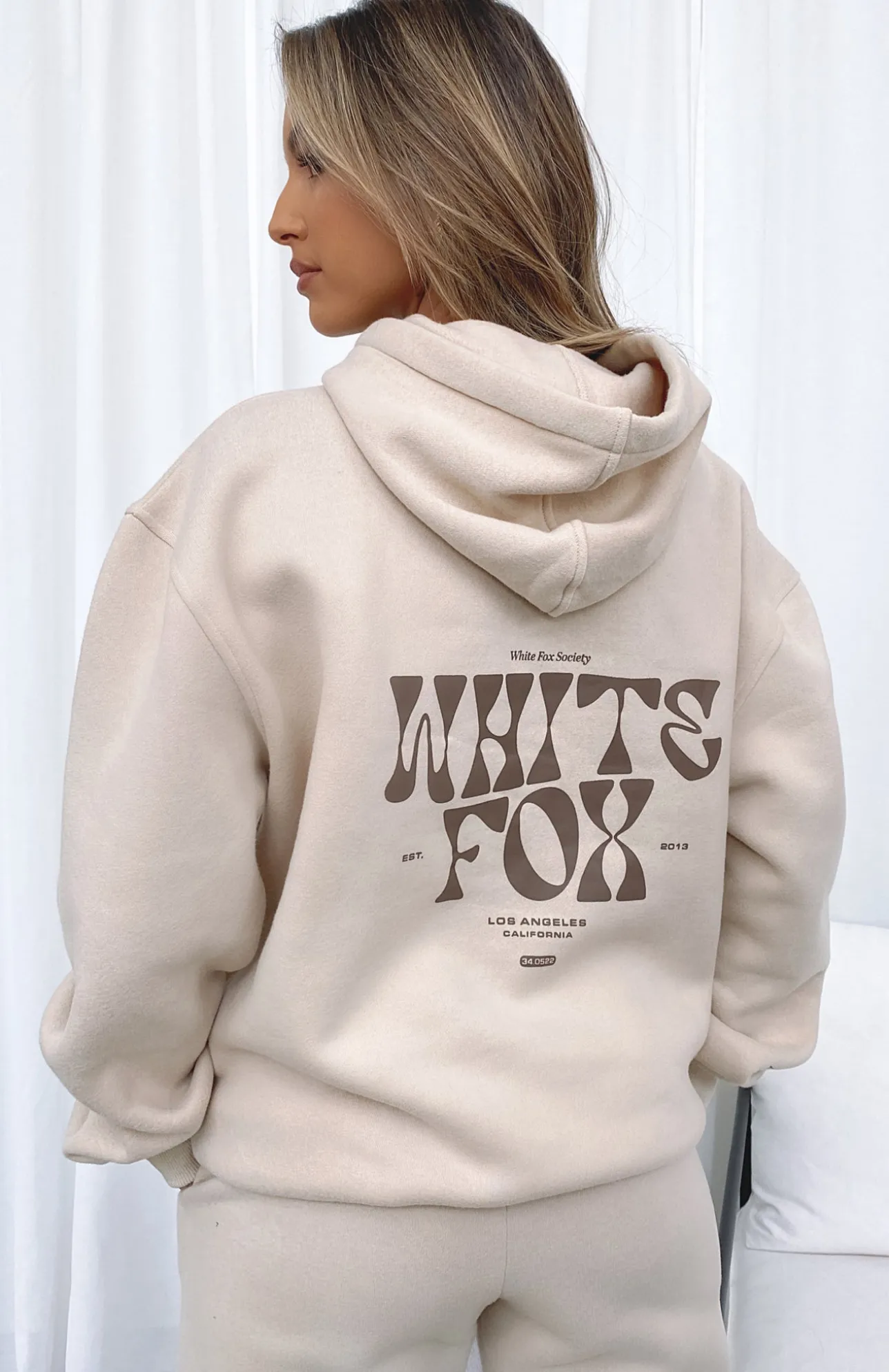 White Fox Boutique Heartbreak Hotel Hoodie Sand nude Store