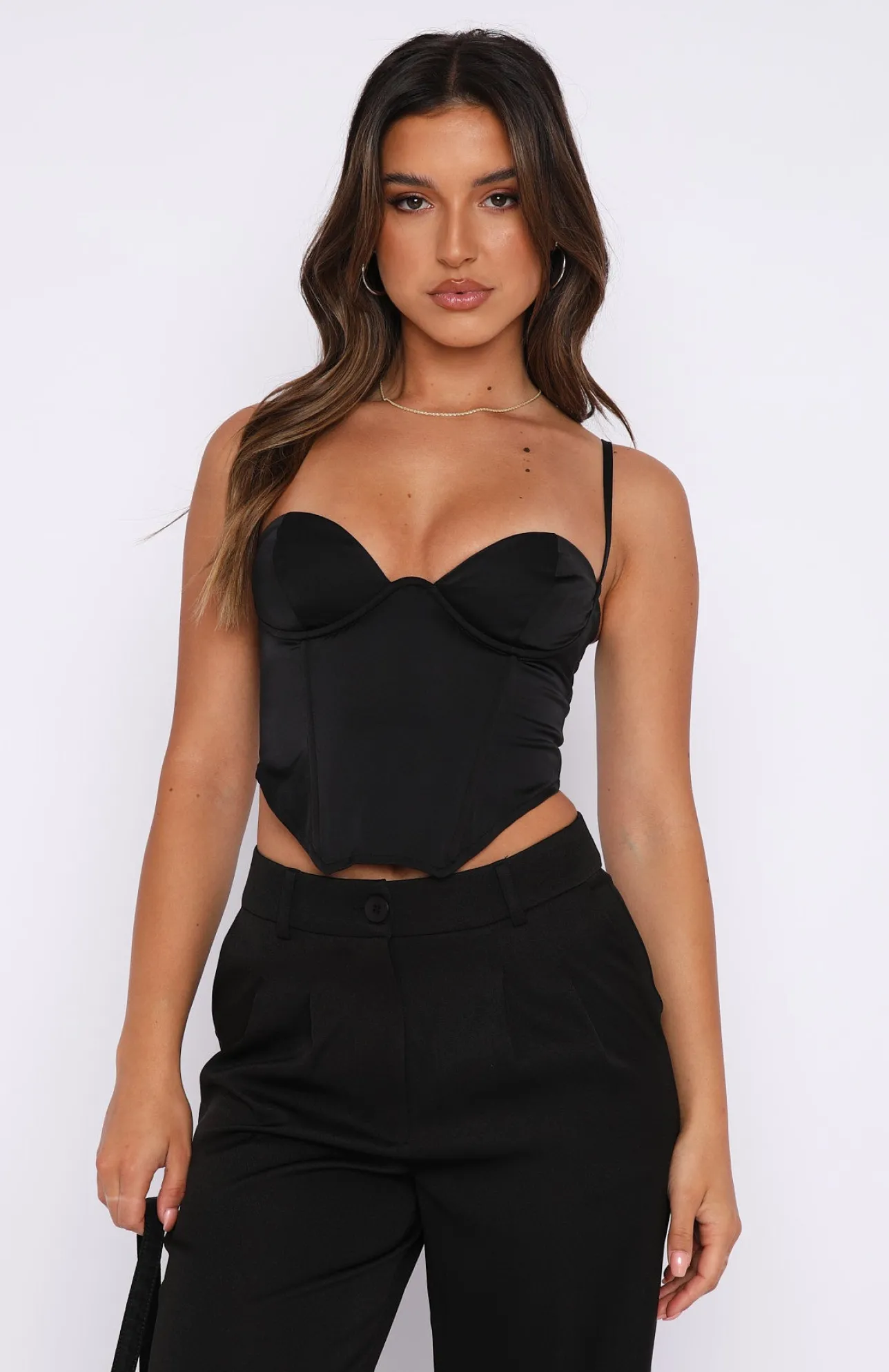 White Fox Boutique Hold On To You Bustier black Hot