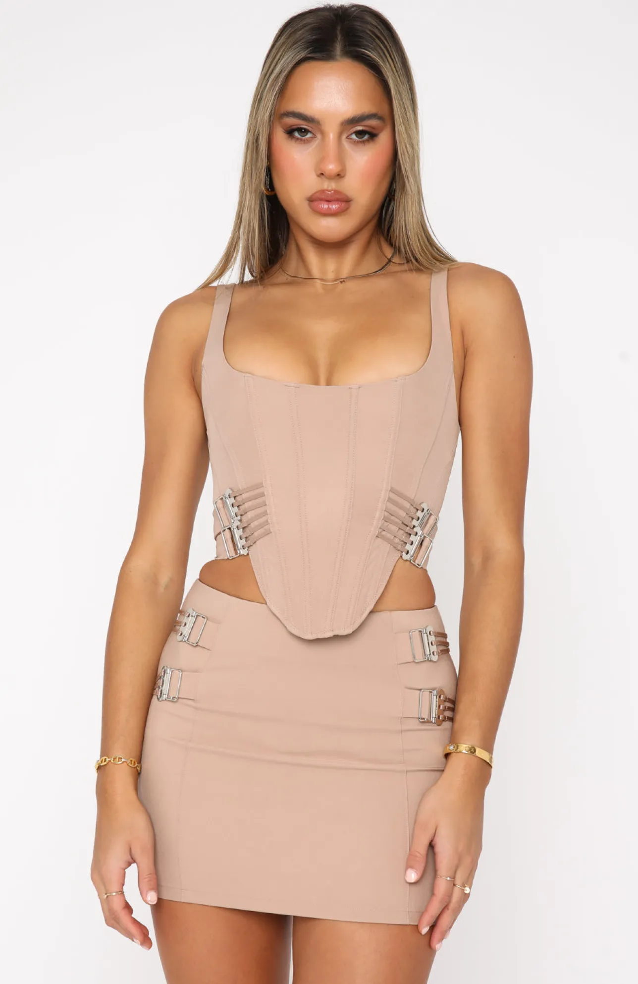 White Fox Boutique How To Love Bustier Mocha brown Online