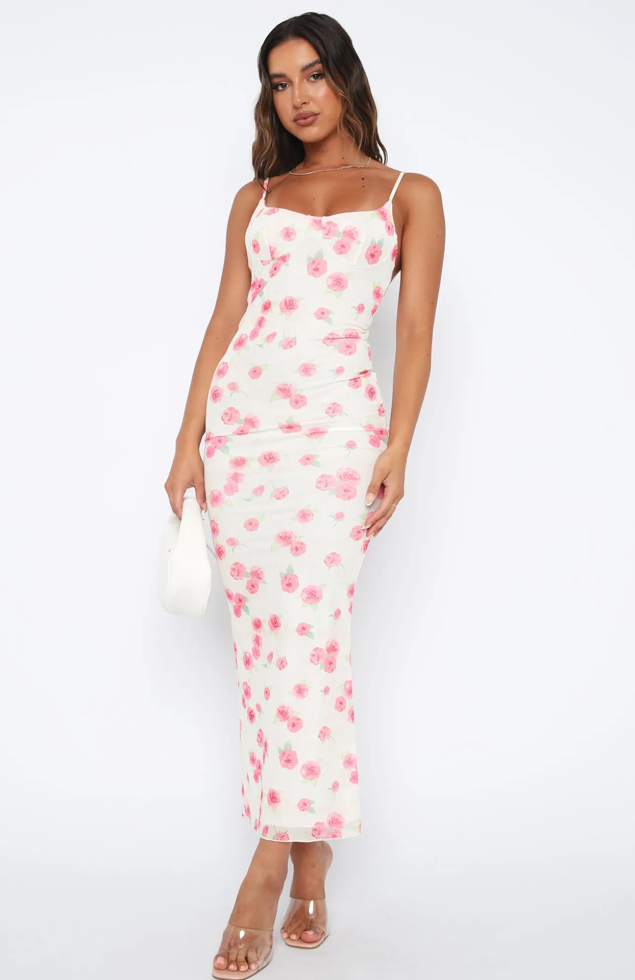 White Fox Boutique I Don't Miss You Maxi Dress Rose pink Shop