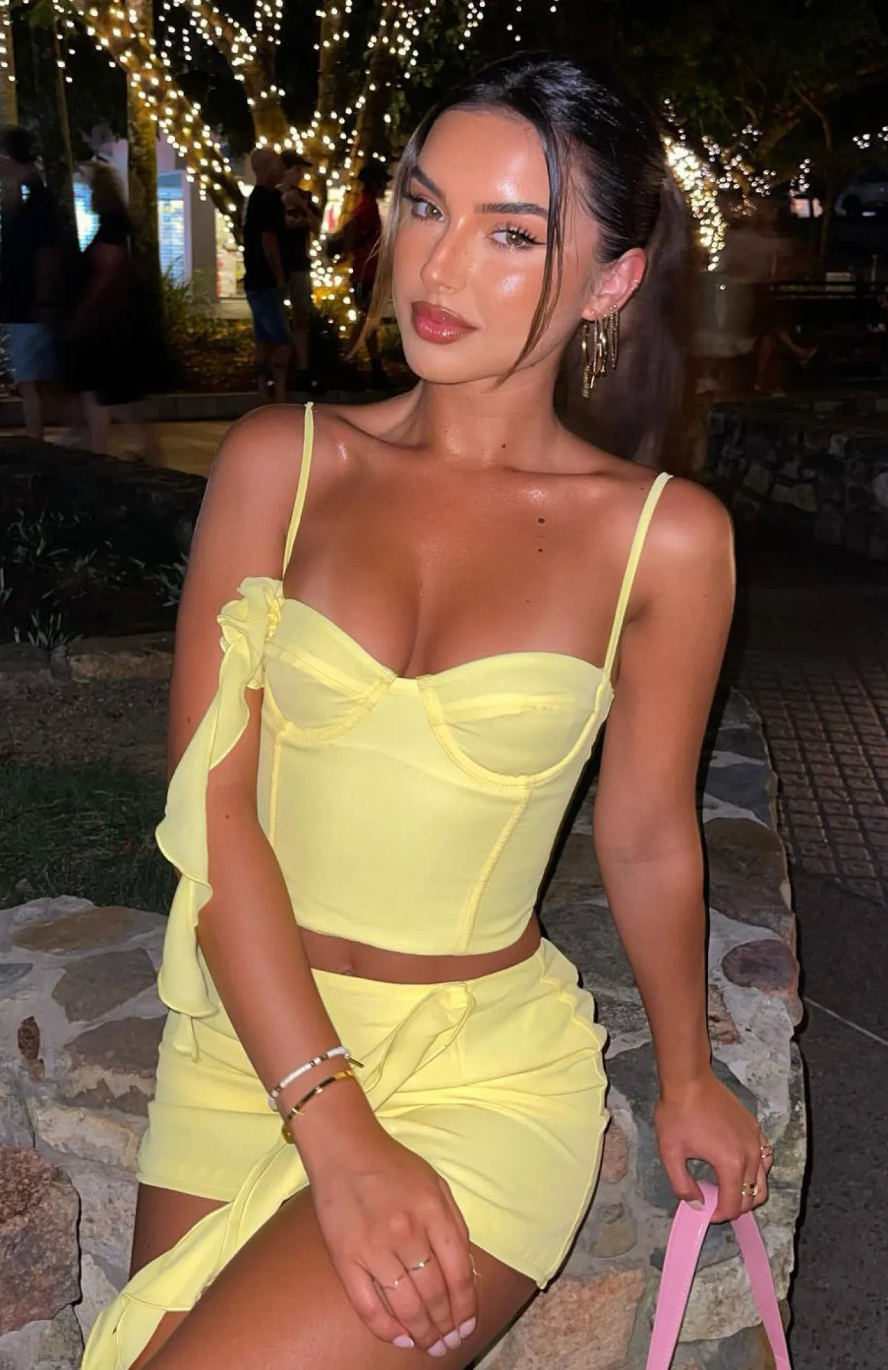 White Fox Boutique I Want Your Love Bustier Lemon yellow Discount